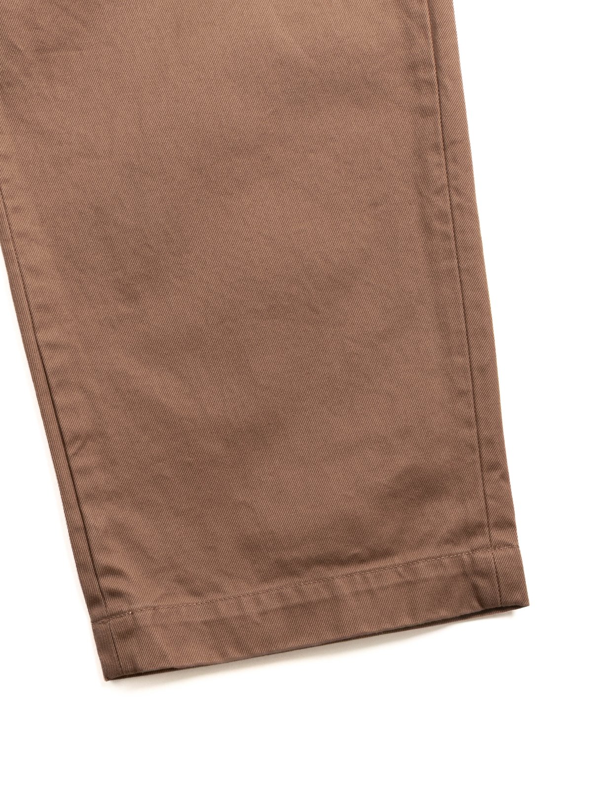 (SV–PT–005) CHINO 2–TUCK TROUSERS BROWN - Image 4