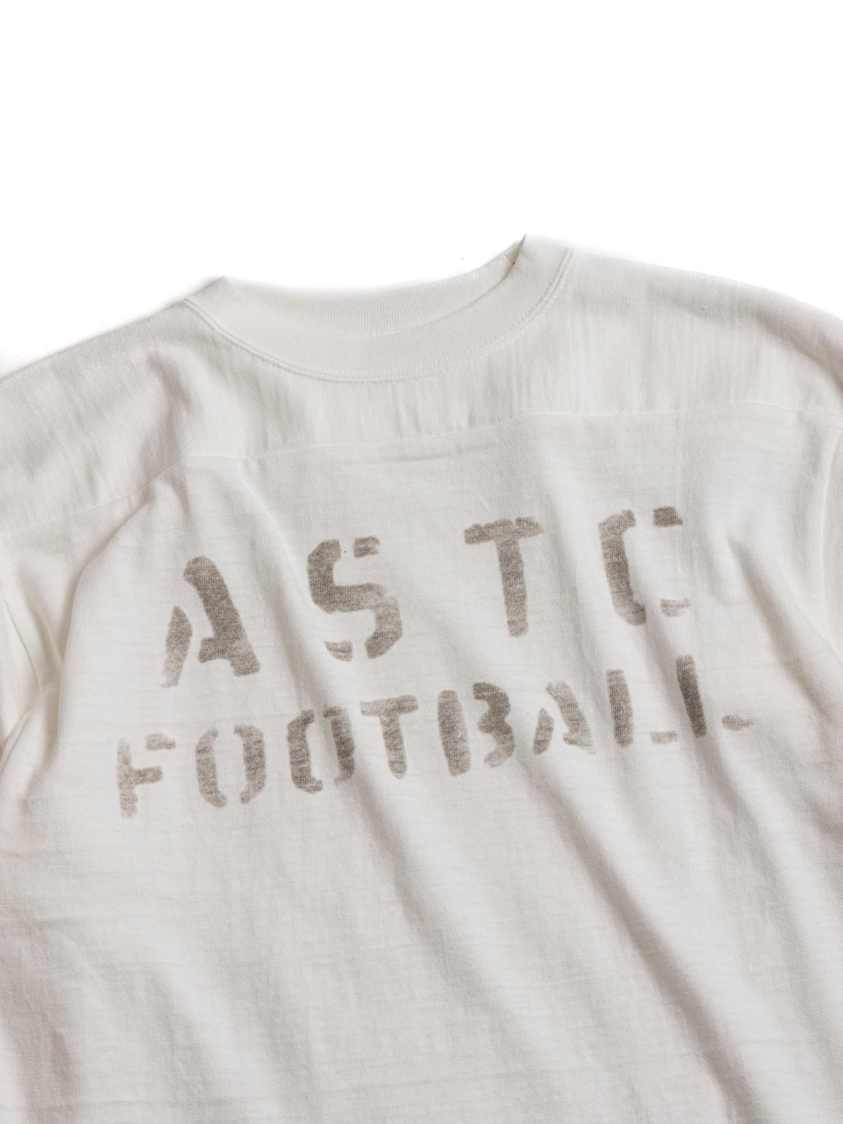 LOT 4063 ¾ SLEEVE FOOTBALL TEE ASTC OFF WHITE - Image 2
