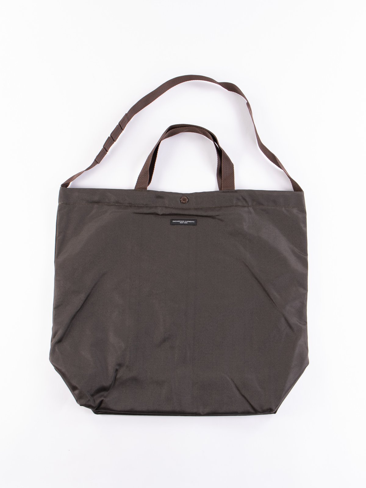 Dark Olive Coated Twill Carry All Tote By Engineered Garments The Bureau Belfast The Bureau Belfast