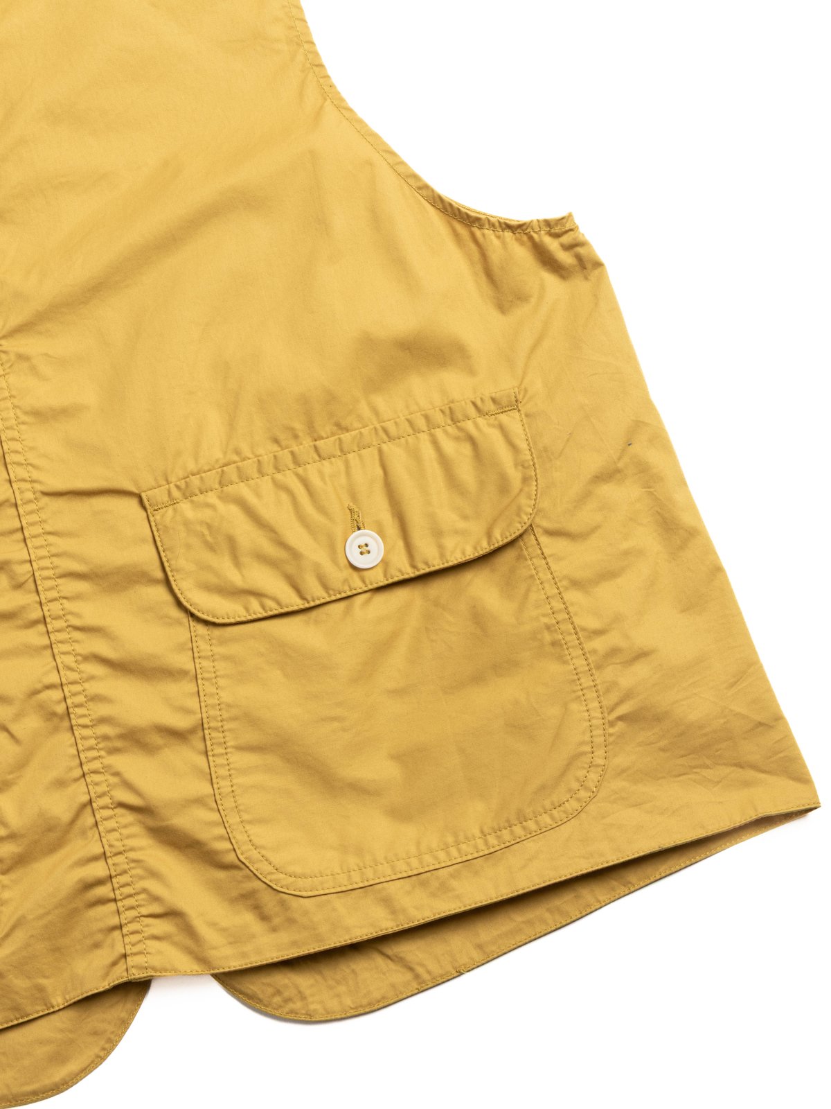 (CV002) GAME VEST LIGHT COTTON TWILL MUSTARD - Image 5