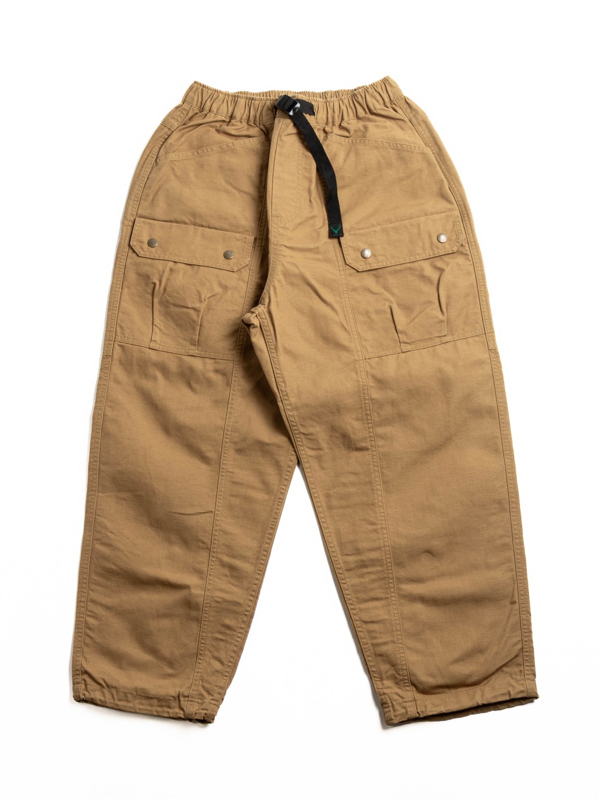 SOUTH2 WEST8 BELTED HARBOR PANT OX PARAFFIN COATING MUSTARD - Image 1