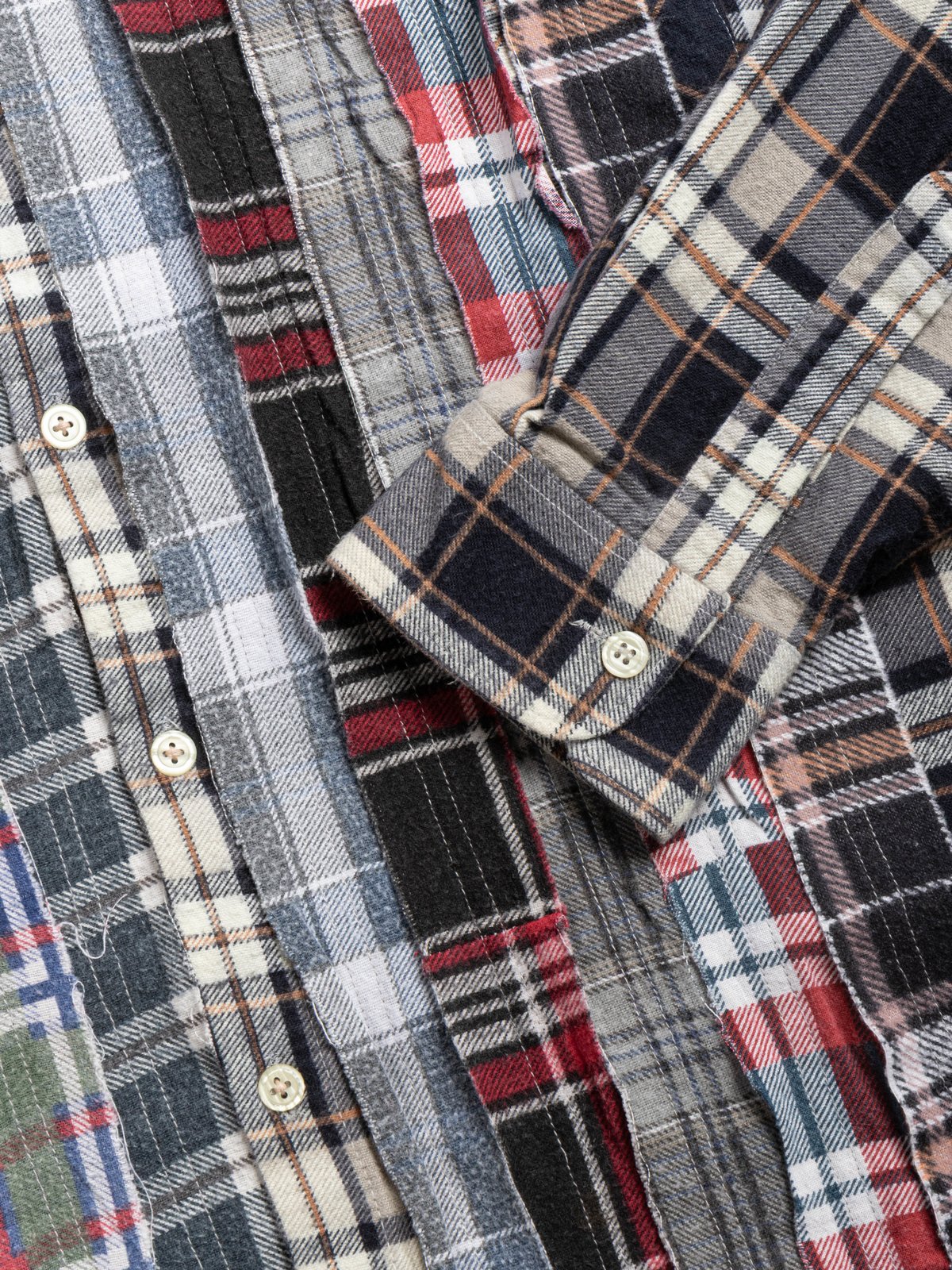 REBUILD BY NEEDLES FLANNEL SHIRT RIBBON SHIRT 1 - Image 3