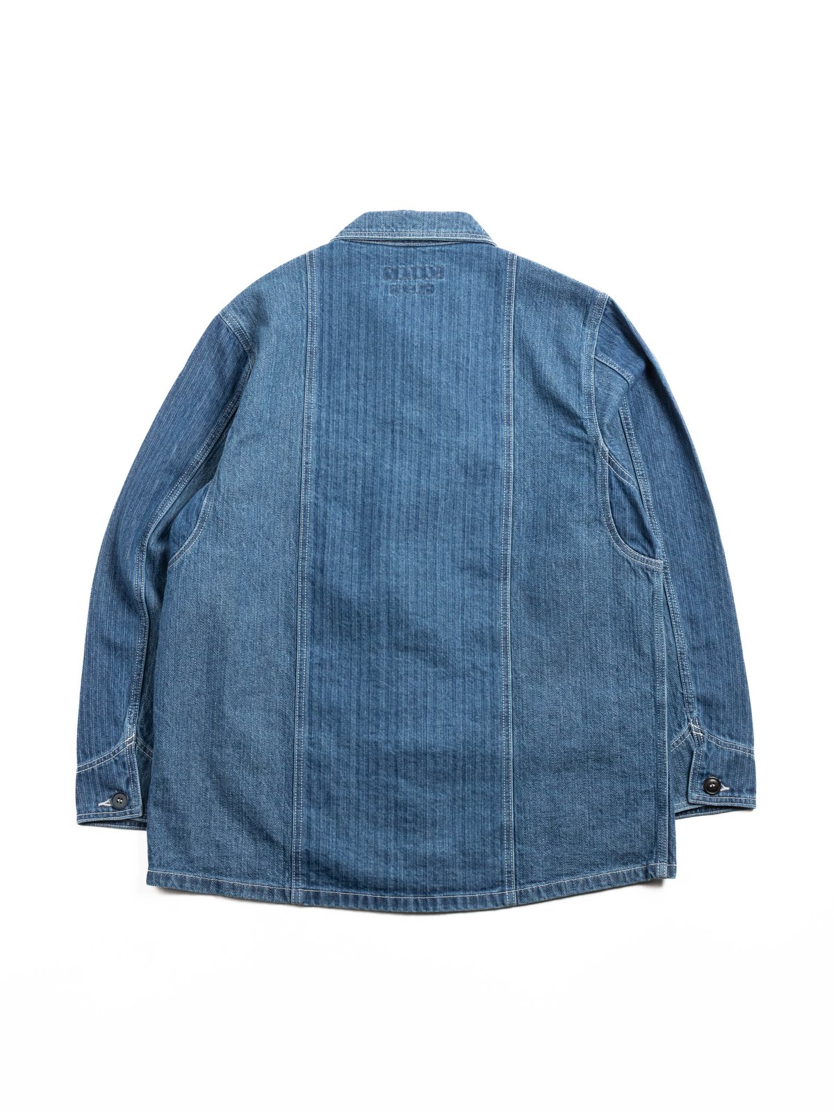 FDMTL PACHWORK COVERALL JACKET 3YR WASH INDIGO - Image 4