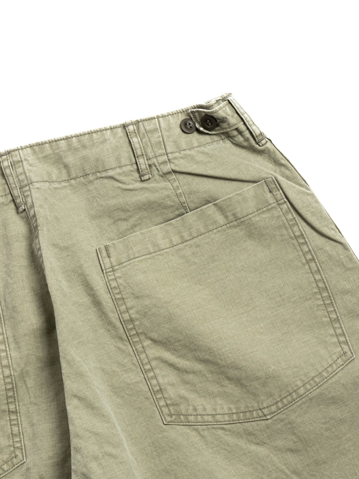 5103&ndash;M16) CANVAS SUMMER FATIGUE PANTS GREEN - Image 4