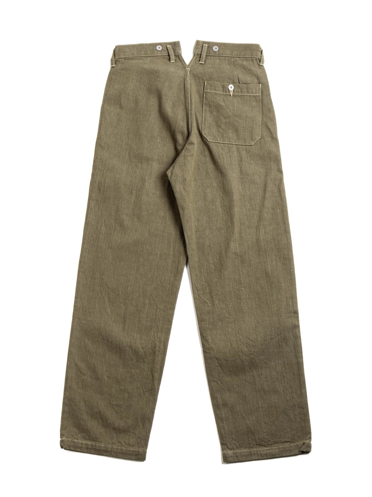 OR–1114 GREEN DENIM WORK PANTS - Image 6