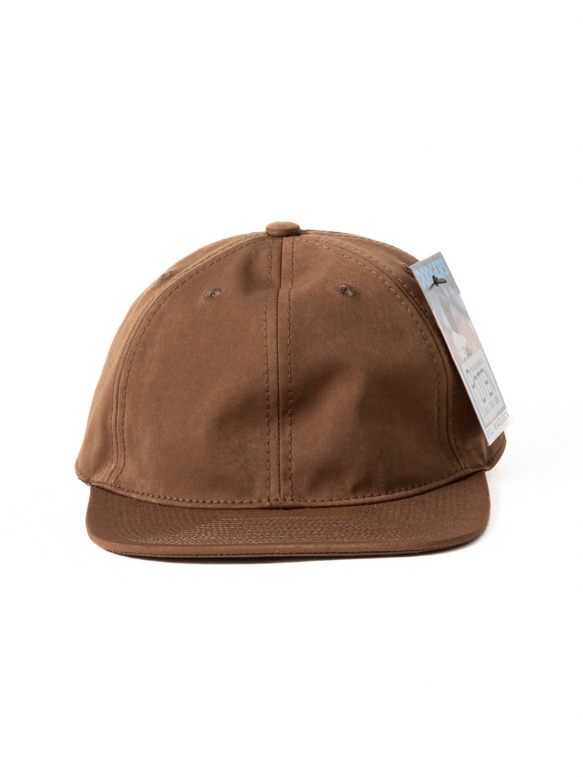 POTEN POLY NYLON LIKE SUEDE BASEBALL CAP CAMEL - Image 2