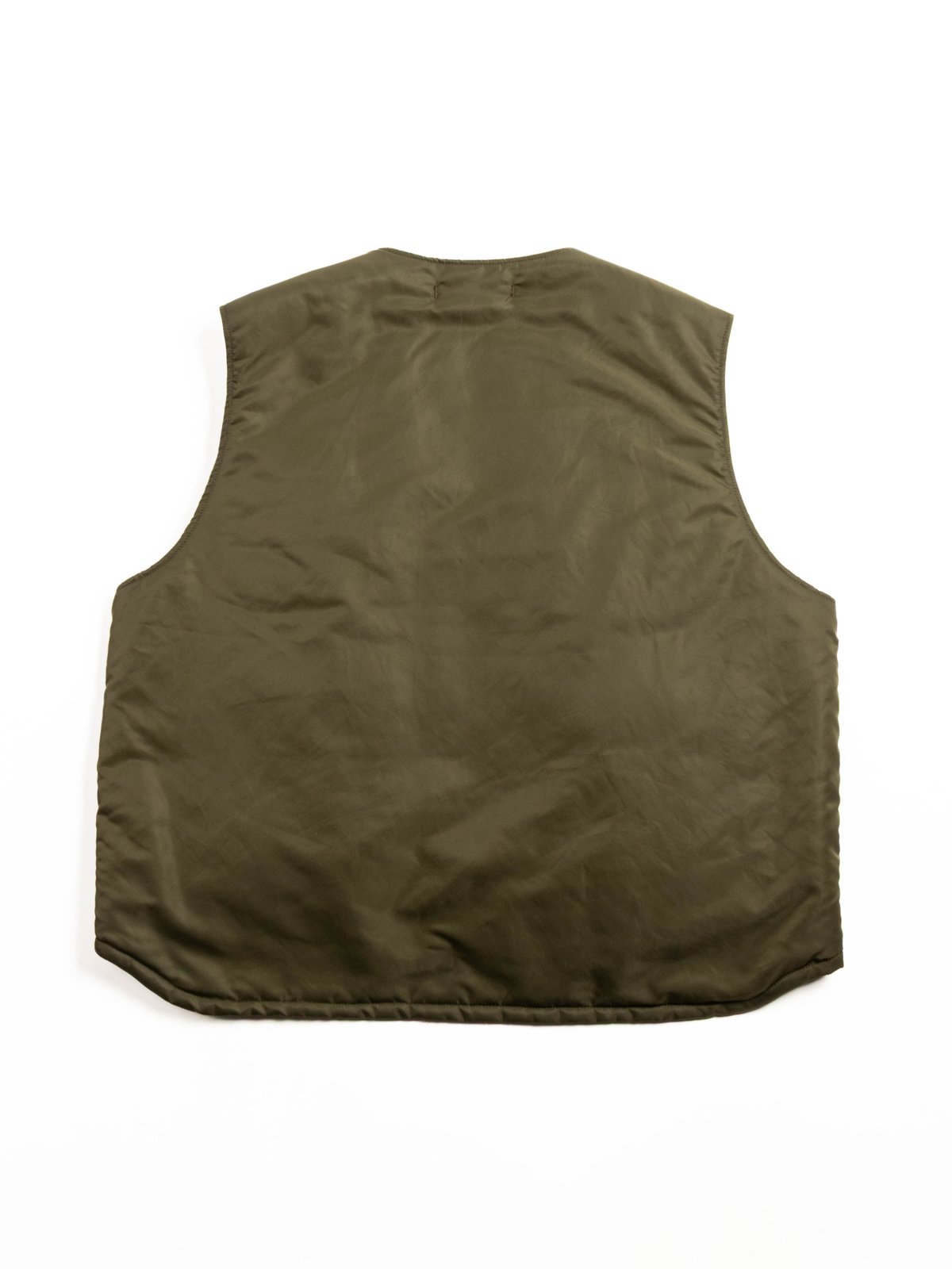 OVER VEST / OLIVE FLIGHT SATEEN NYLON - Image 5