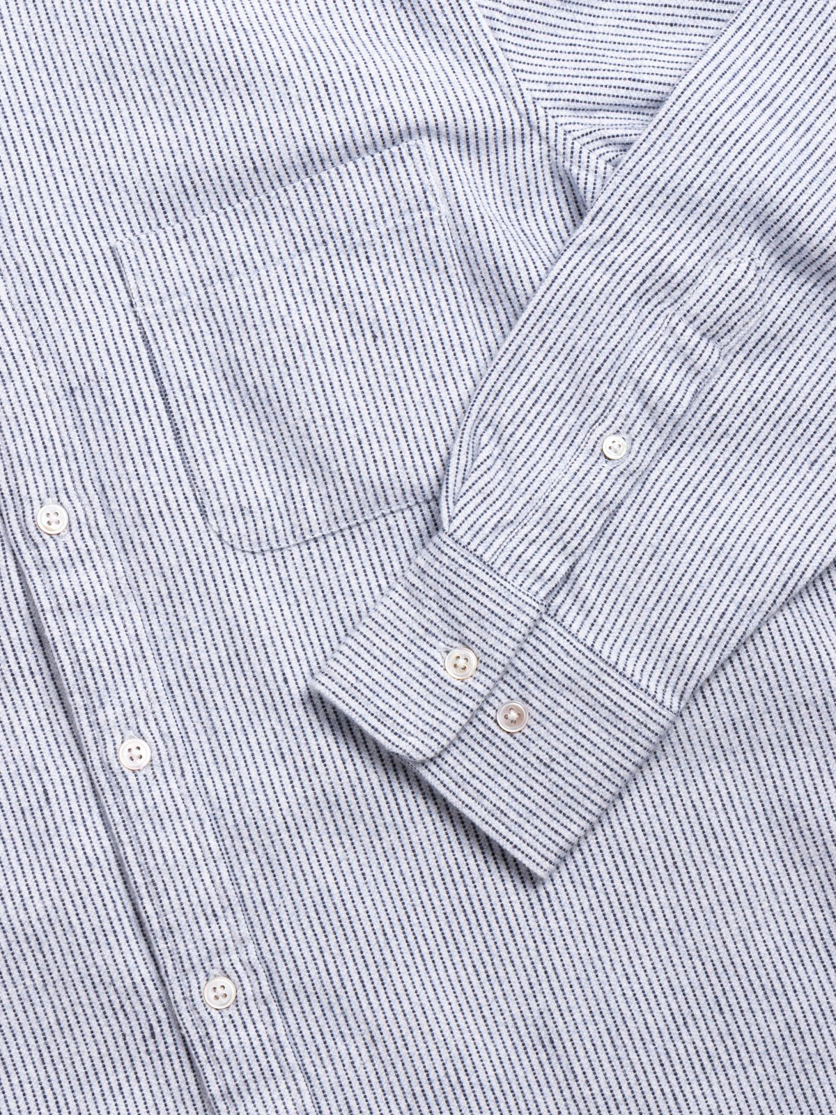 (OM45475.41) TBB HAND WOVEN TWO PLY OXFORD WEAVE B.D. STRAIGHT HEM SHIRT - Image 3