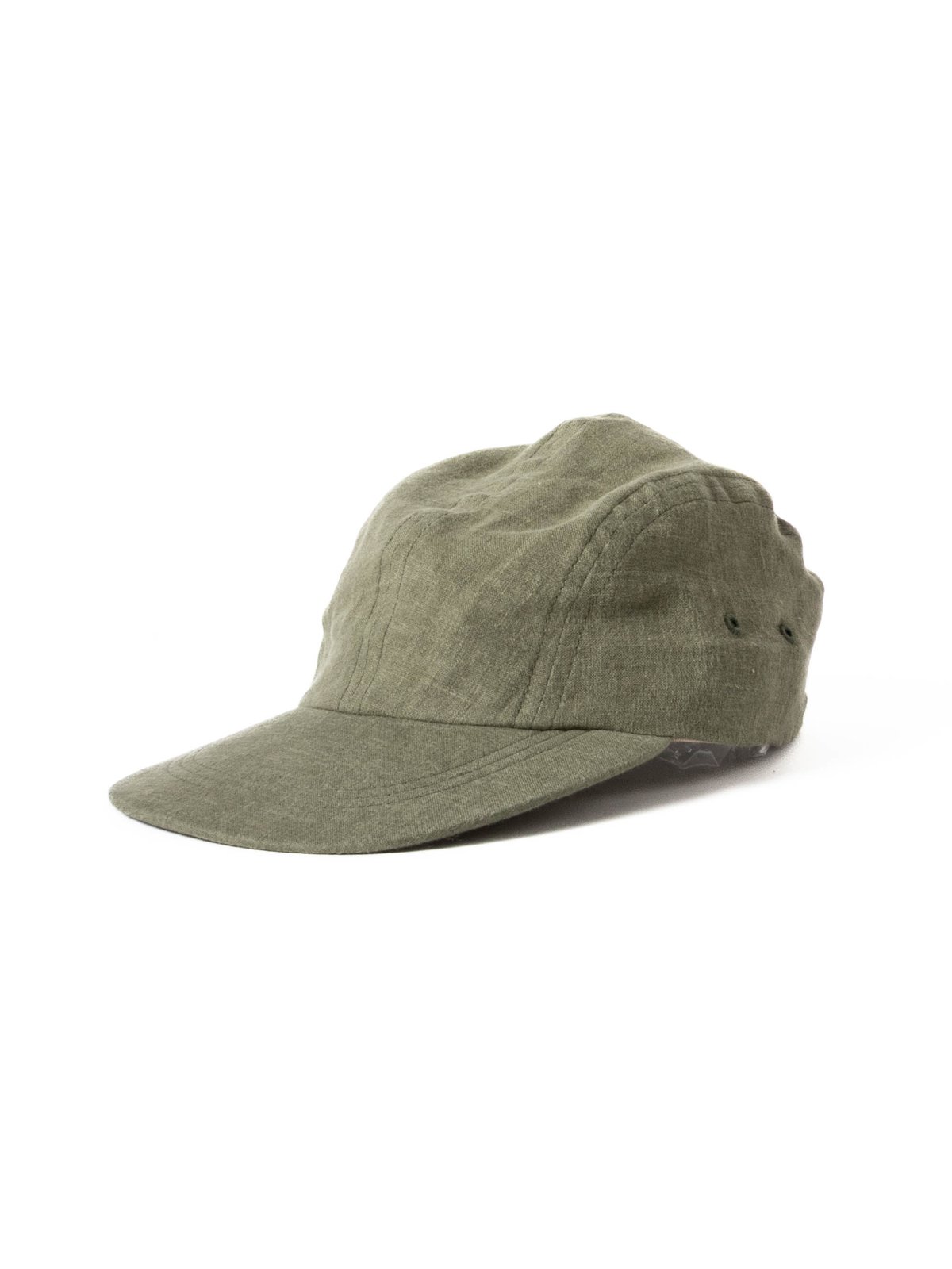 FRENCH LINEN KYOTO CAP KHAKI - Image 1