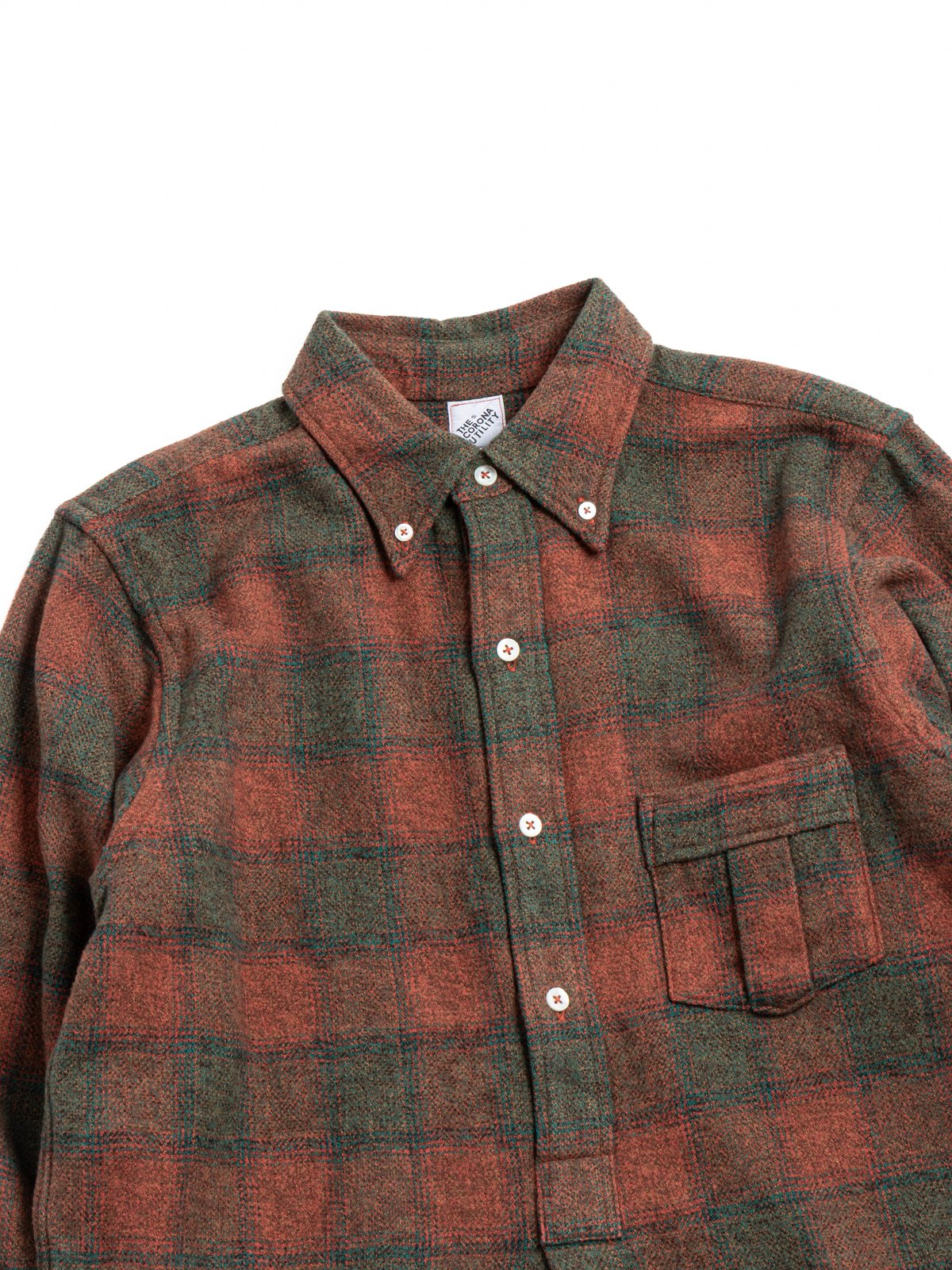 (CS005) W.C.W SHIRT PULLOVER / RED GREEN - Image 2