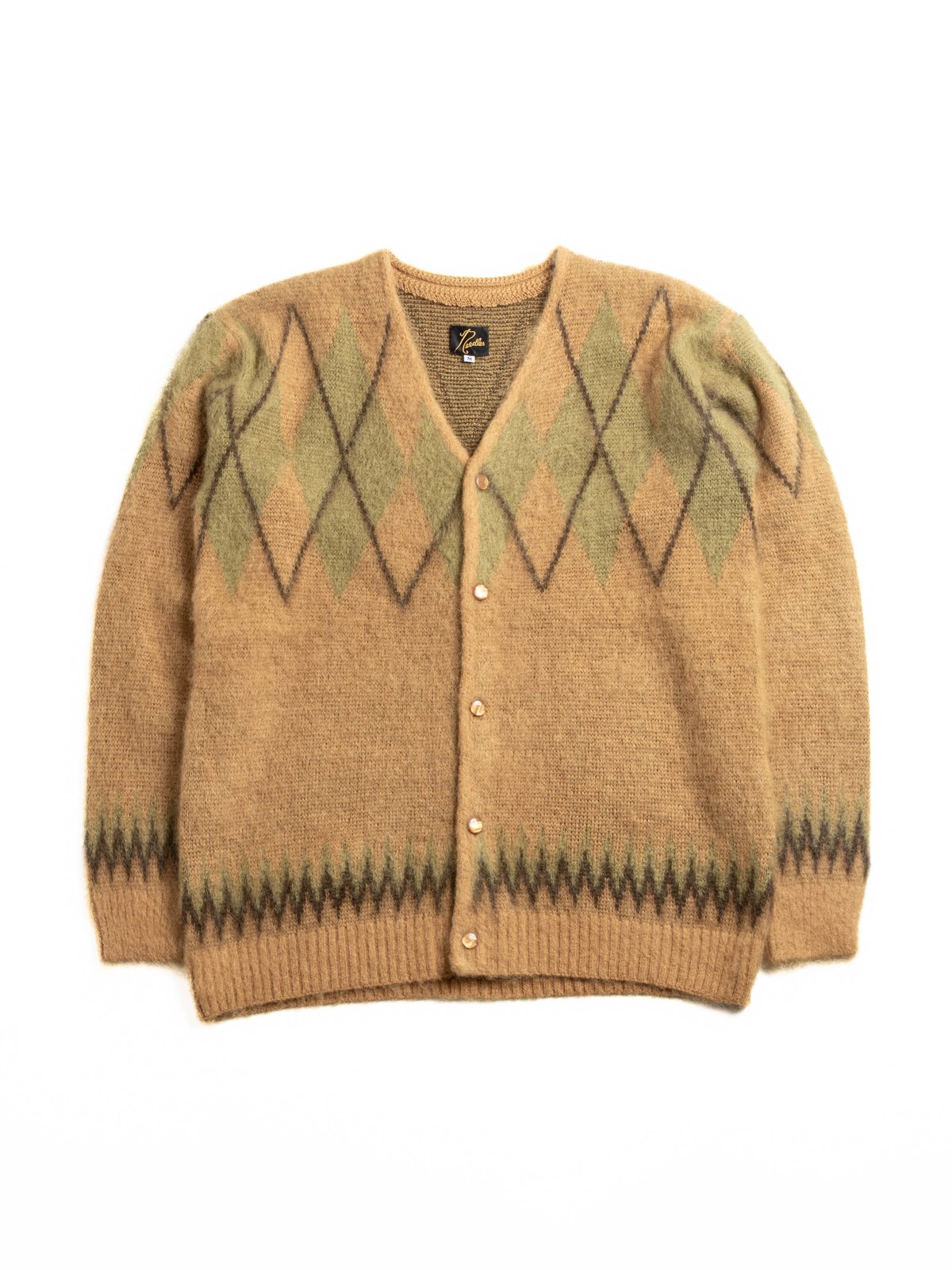 NEEDLES MOHAIR CARDIGAN – ARGYLE - Image 1