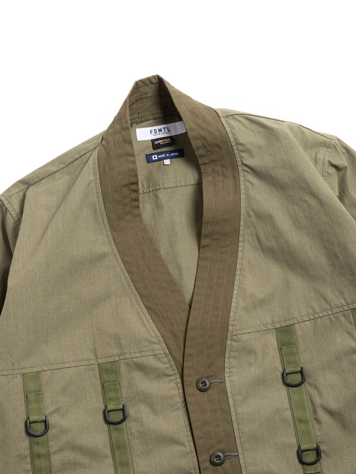 FDMTL HAORI TAPE JACKET OLIVE - Image 1