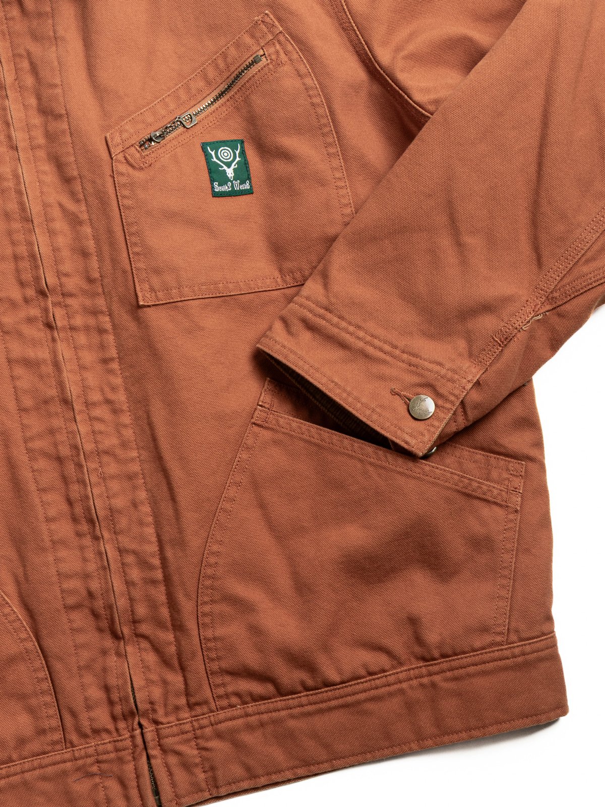 SOUTH2 WEST8 WORK JACKET 11.5OZ CANVAS BRICK - Image 3