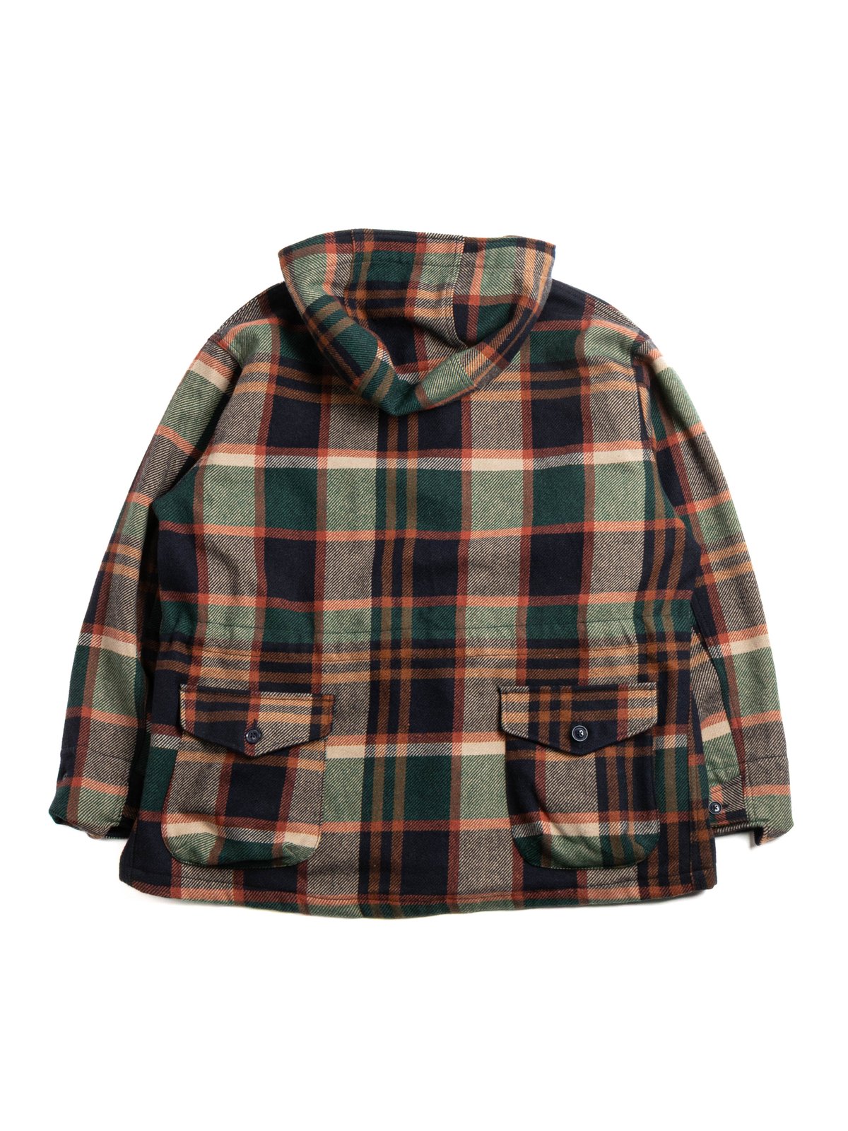 SAS JACKET NAVY/BROWN HEAVY WOOL PLAID - Image 8