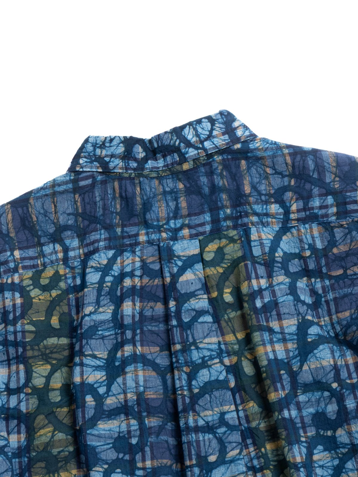 (OM45645.10) STANDARD WEAVE MADRAS CHECK BATIK INDIGO - Image 4