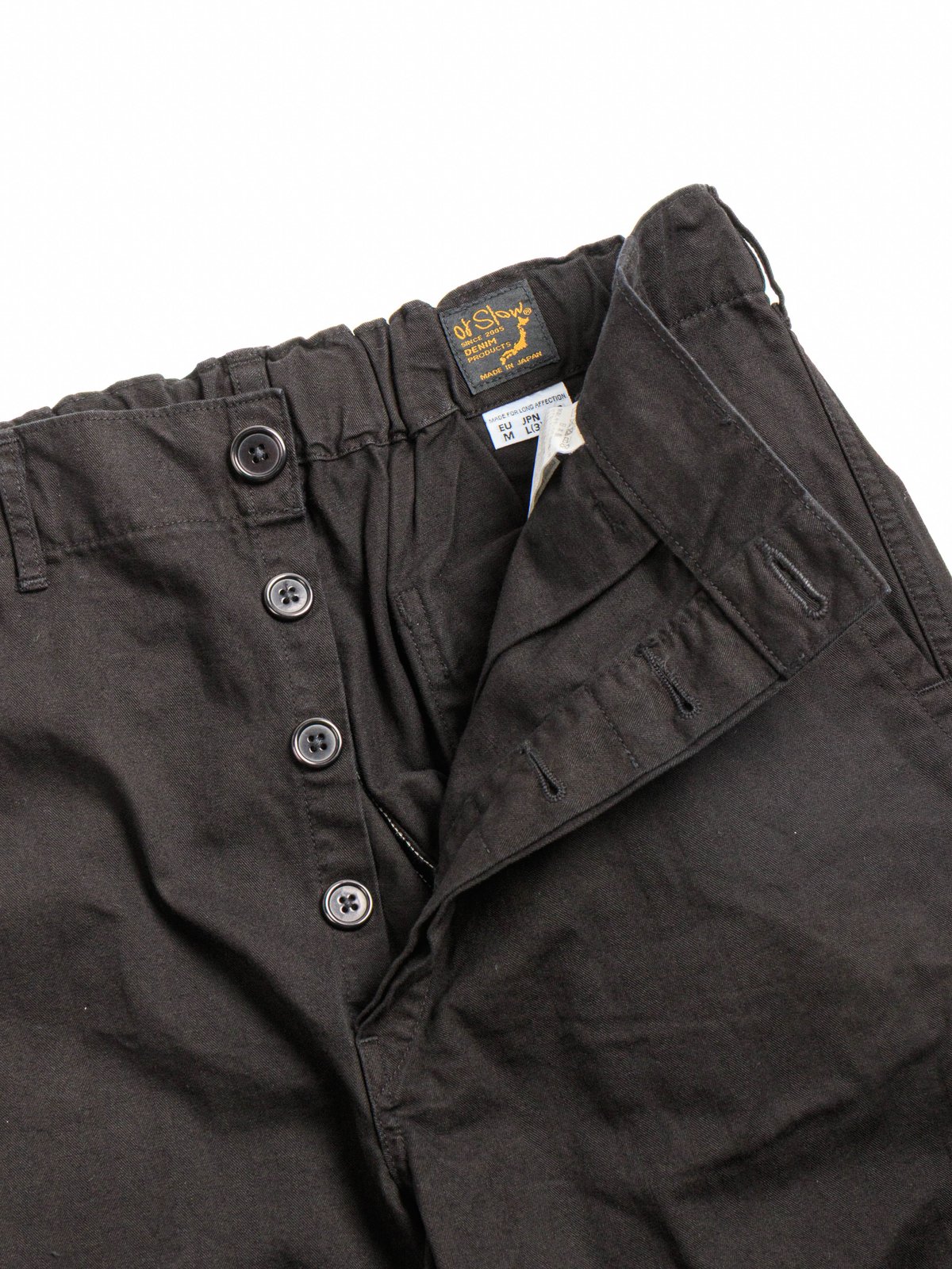 (LOT–5000) ORIGINAL HERRINGBONE FRENCH WORK PANT BLACK - Image 3