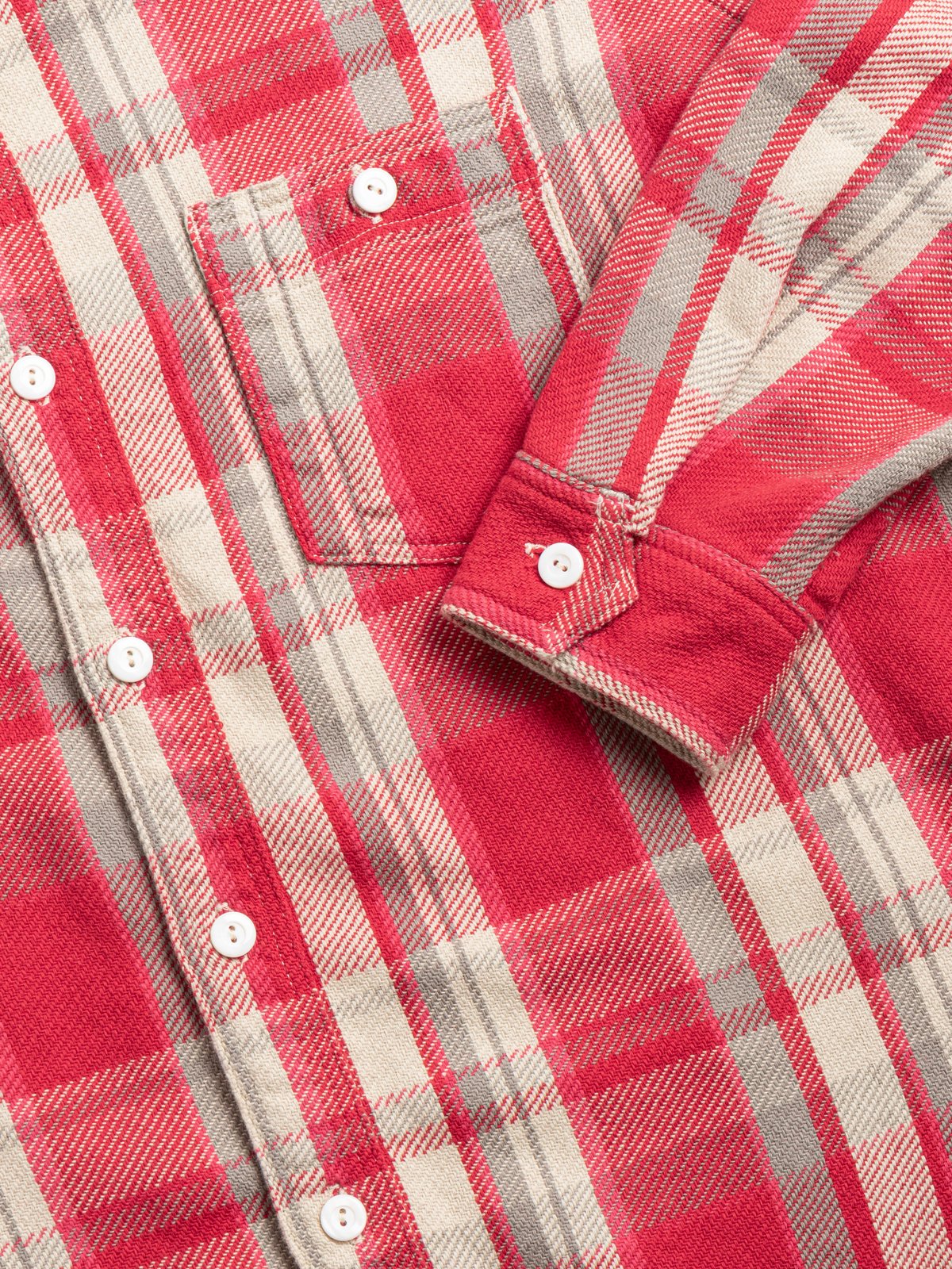 ST LOUIS COTTON  FLANNEL PLAID RED - Image 3