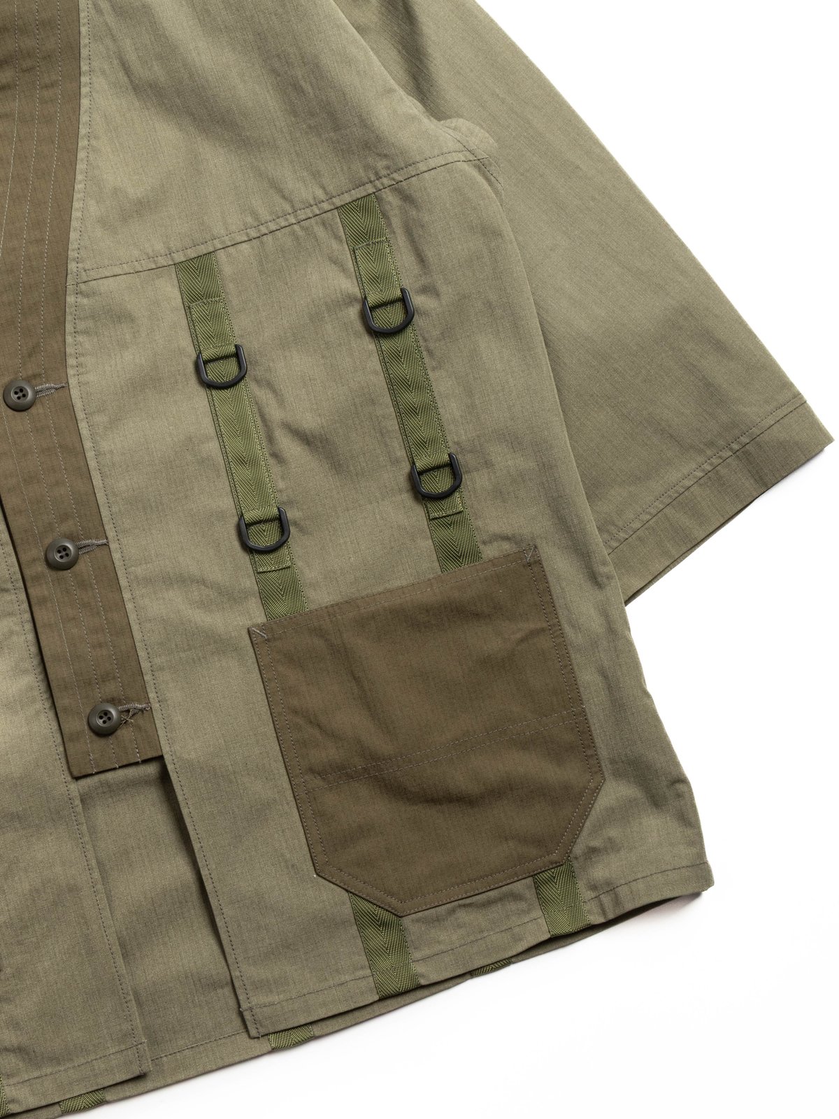 FDMTL HAORI TAPE JACKET OLIVE - Image 2