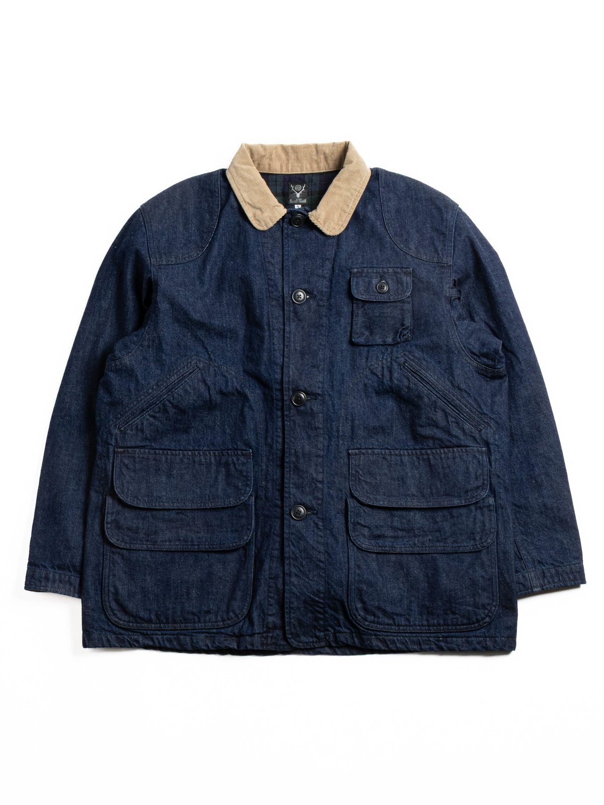 SOUTH2 WEST8 HUNTING JACKET 12oz DENIM INDIGO - Image 1