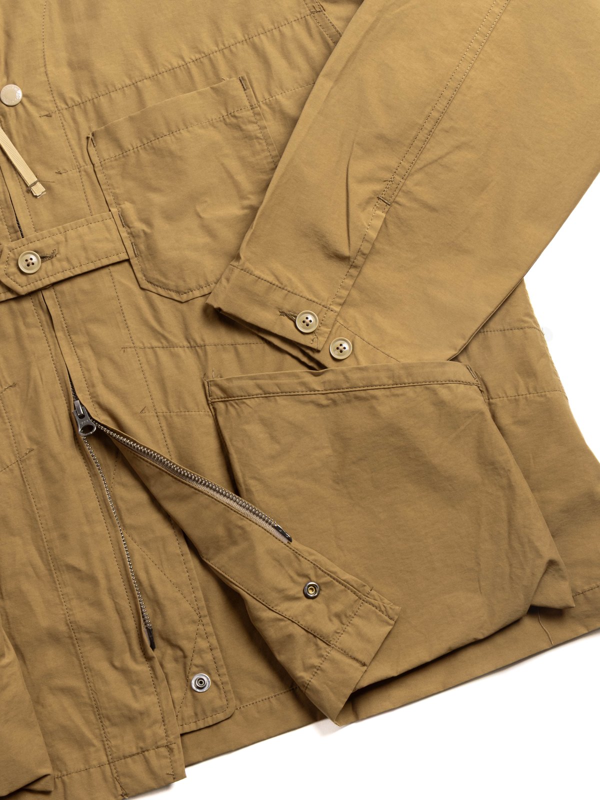 CARDIGAN JACKET BROWN LT.WEIGHT NYCO CLOTH - Image 3