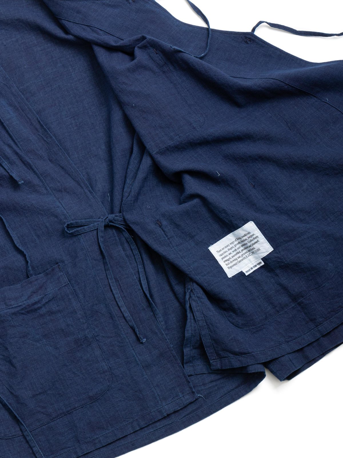 TIBET SHIRT NAVY COTTON VOILE - Image 4