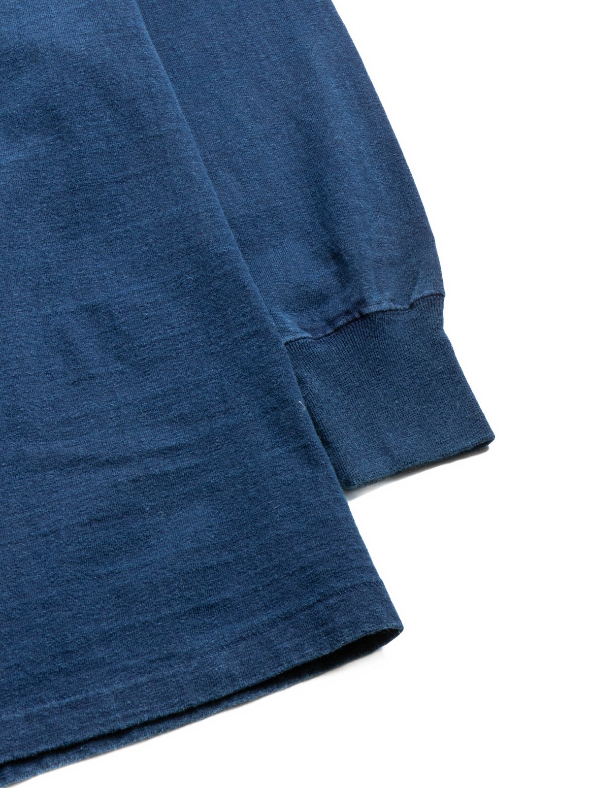 (LOT 55001IND) 7.7OZ MID WEIGHT L/S TEE INDIGO DYE - Image 3