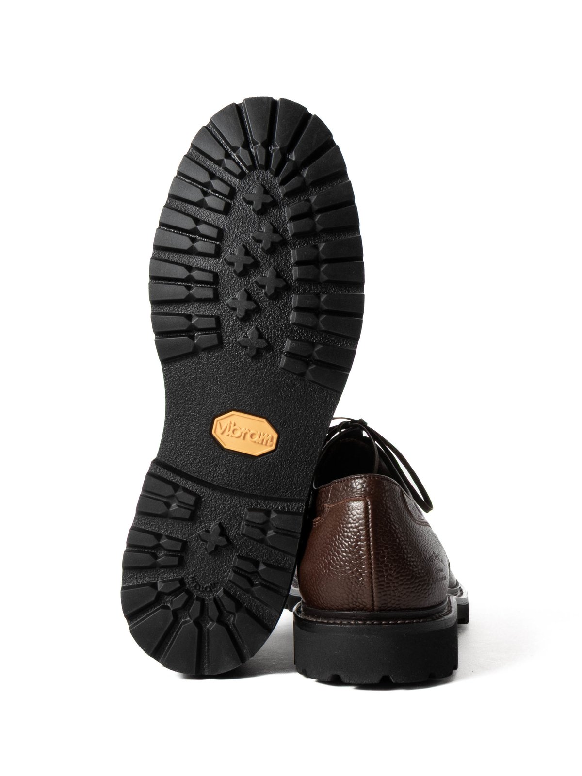 U–TIP DERBY SHOES GORE–TEX DARK BROWN EMBOSSED - Image 5