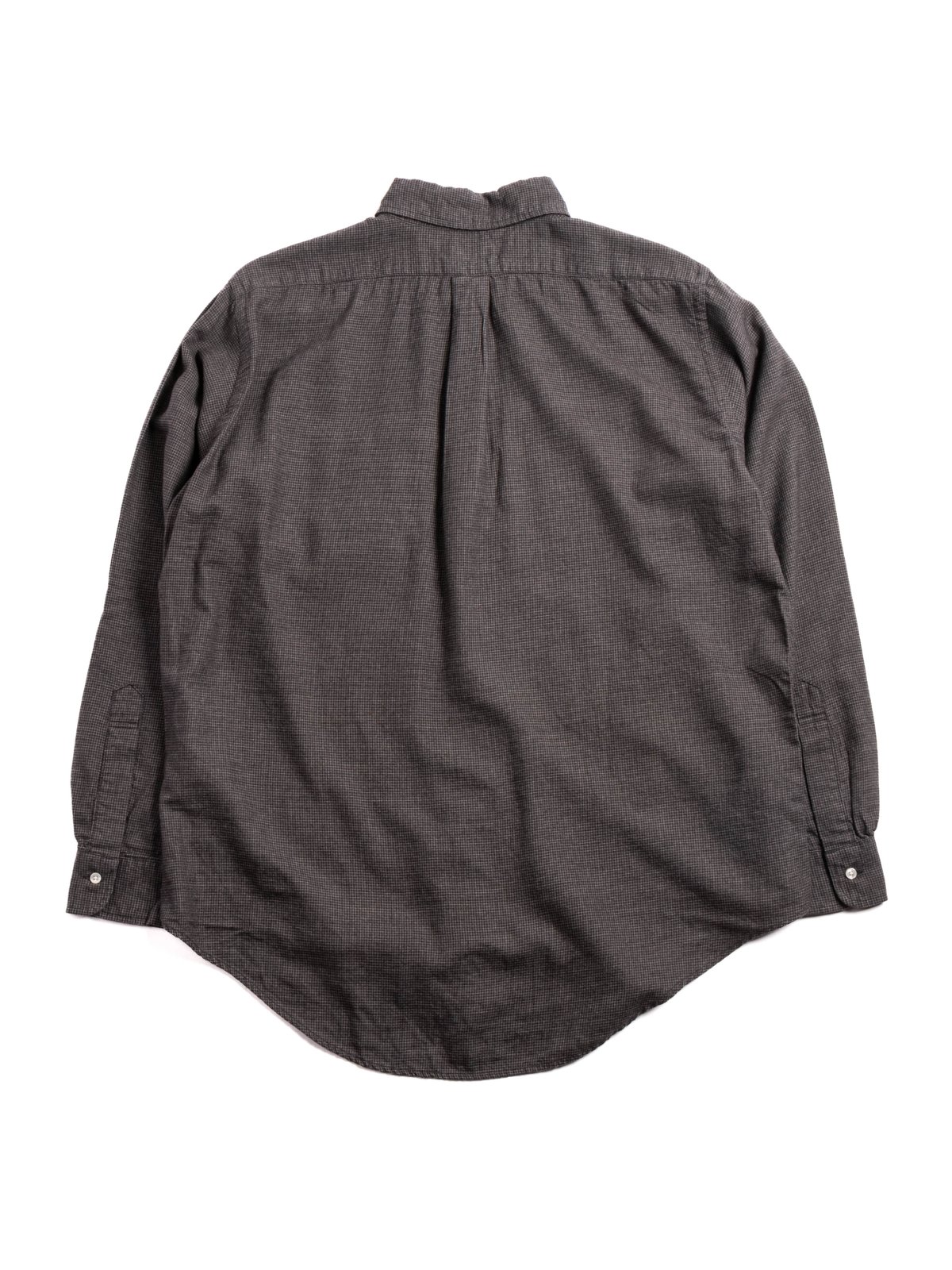 (8112–60) BUTTON DOWN SHIRT SOFT SUBTLY BRUSHED MINI CHECK - Image 5