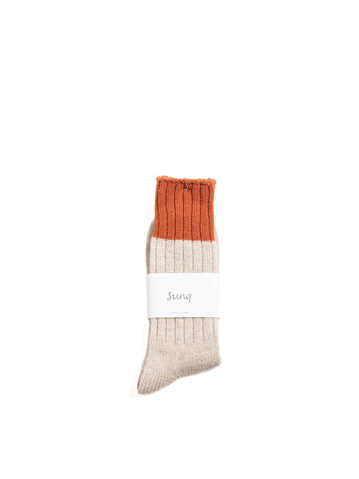 COZY MOUNTAIN SOCK / CREW CASHMERE BLEND / PERSIMMON - Image 1