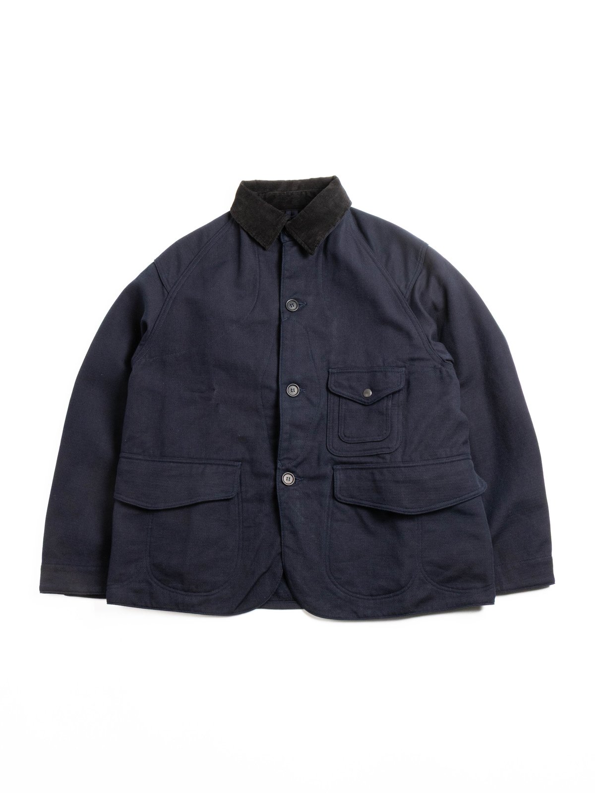 (CJ001) GAME JACKET HUNTING DOBBY CLOTH NAVY - Image 1