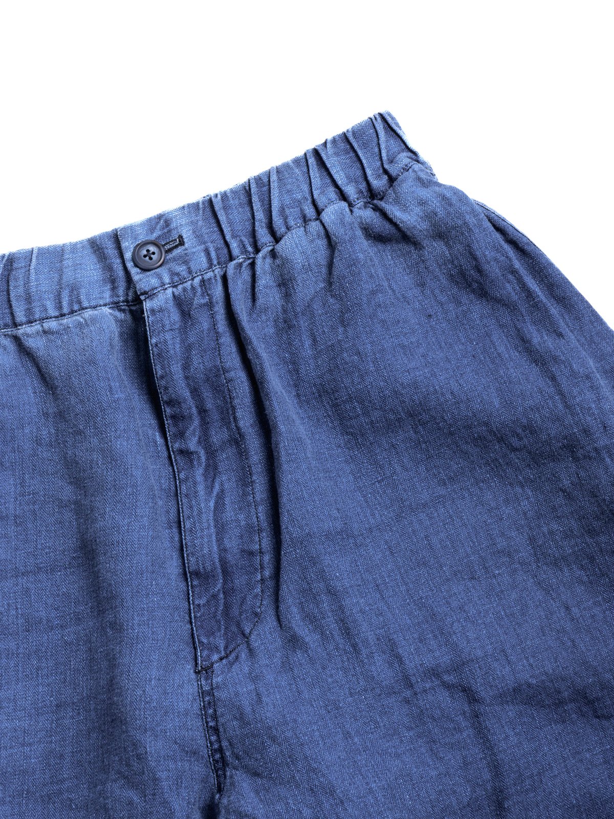 INDIGO LINEN EASY PANTS BLUE - Image 2