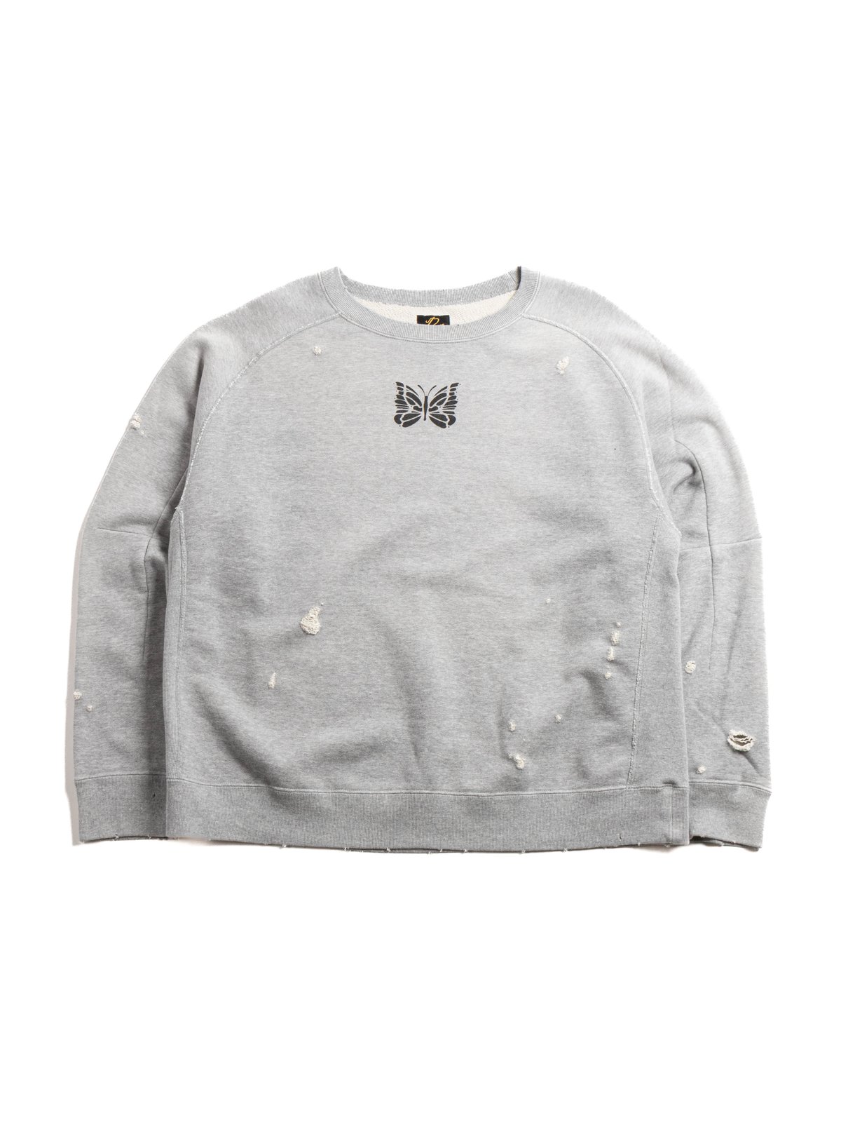 NEEDLES DECONSTRUCTED SWEAT SHIRT GREY - Image 1
