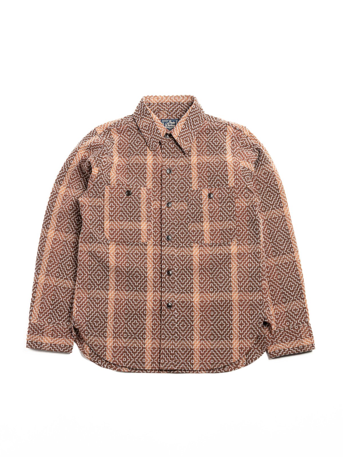 (5726) STUDIO D&rsquo;ARTISAN KAKISHIBU NORAGI SASHIKO SHIRT - Image 1