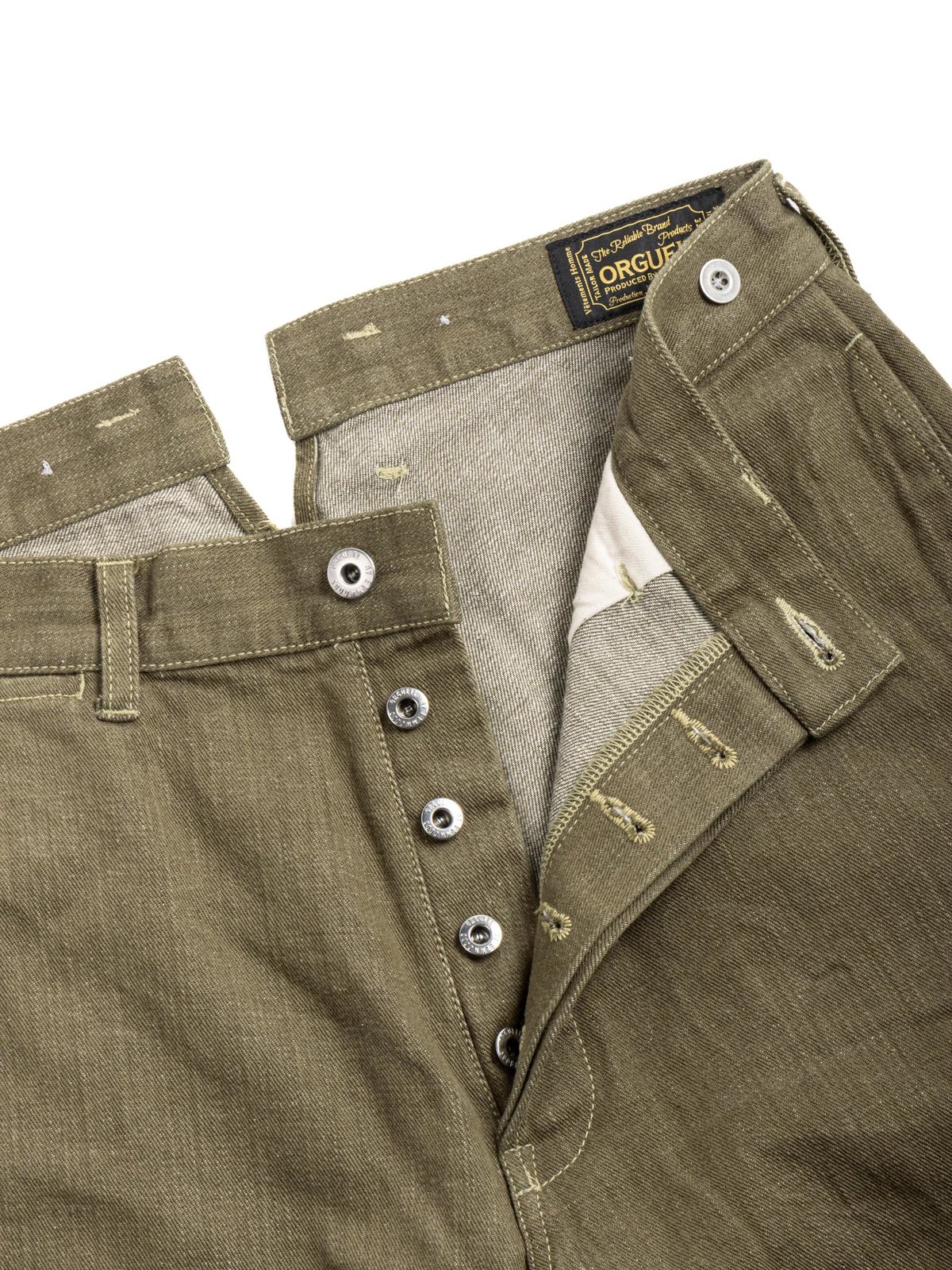 OR–1114 GREEN DENIM WORK PANTS - Image 3
