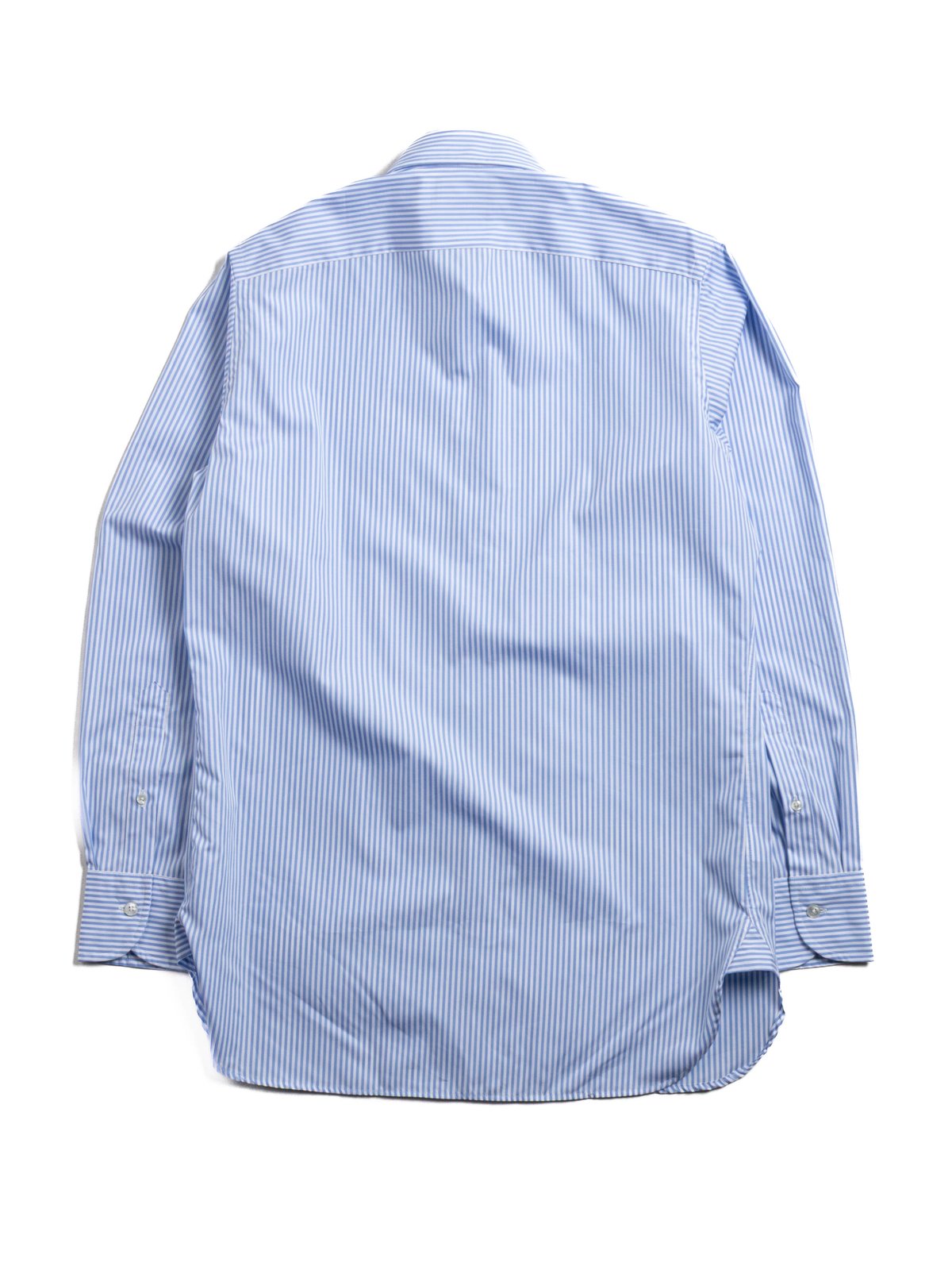 BENGAL STRIPE SPREAD COLLAR POPLIN SHIRT SKY BLUE - Image 4