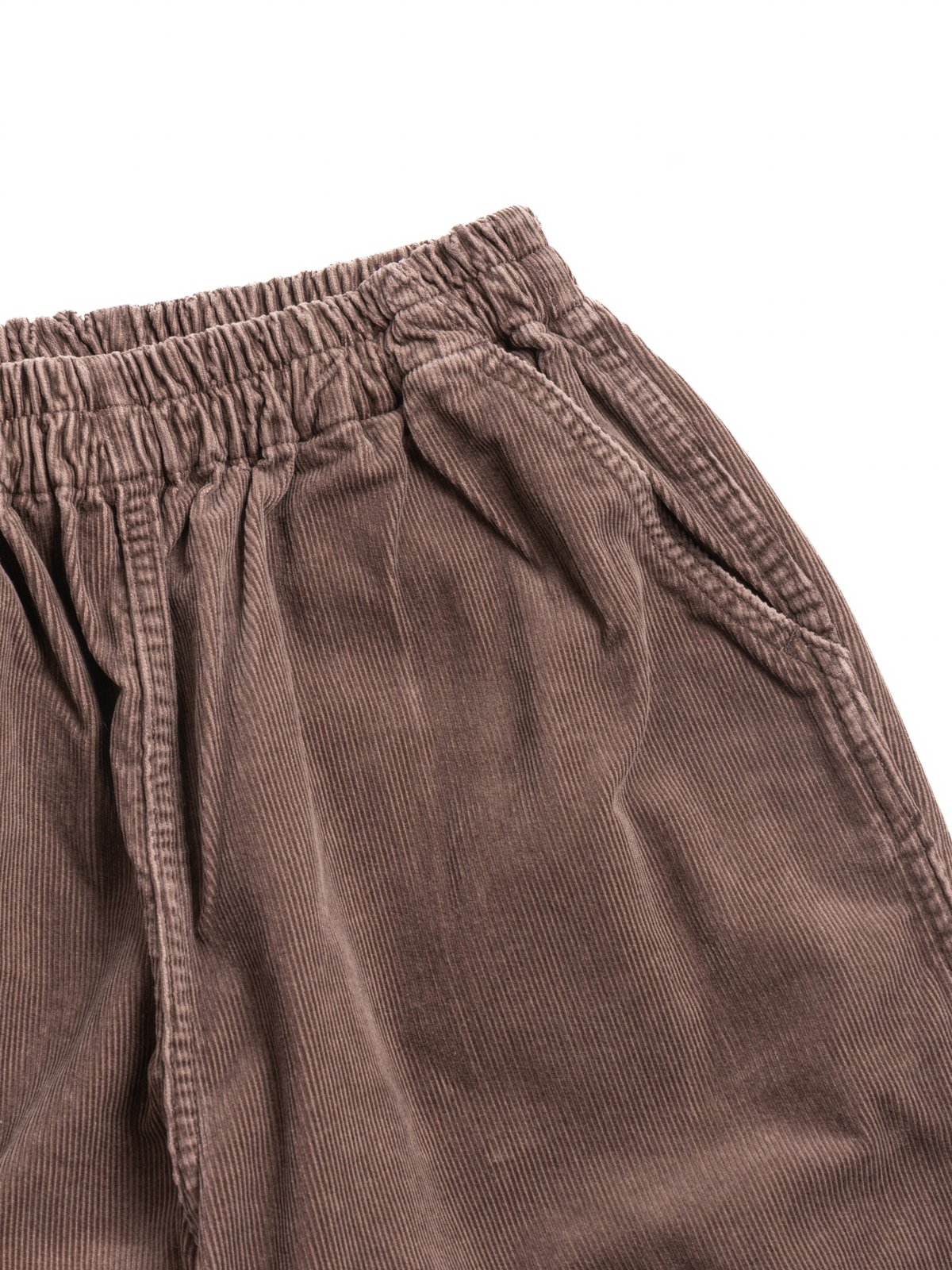 H.UNIT CORDUROY EASY PANTS (UW) BROWN - Image 2