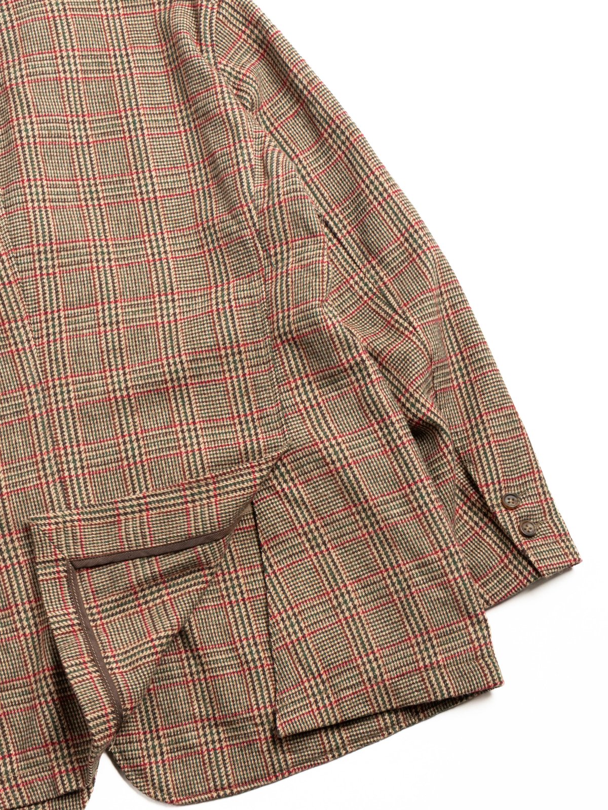 UPLAND JACKET / TAN / RED WOOL POLY GLEN PLAID - Image 5