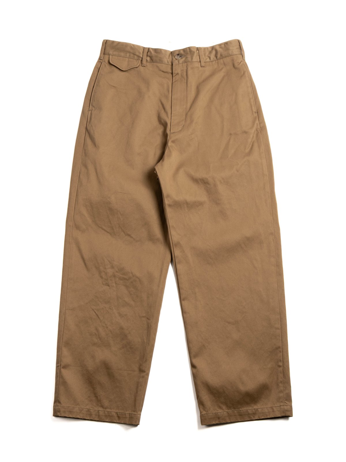 OFFICER PANT CAMEL COTTON HIGH COUNT HEAVY TWILL - Image 1