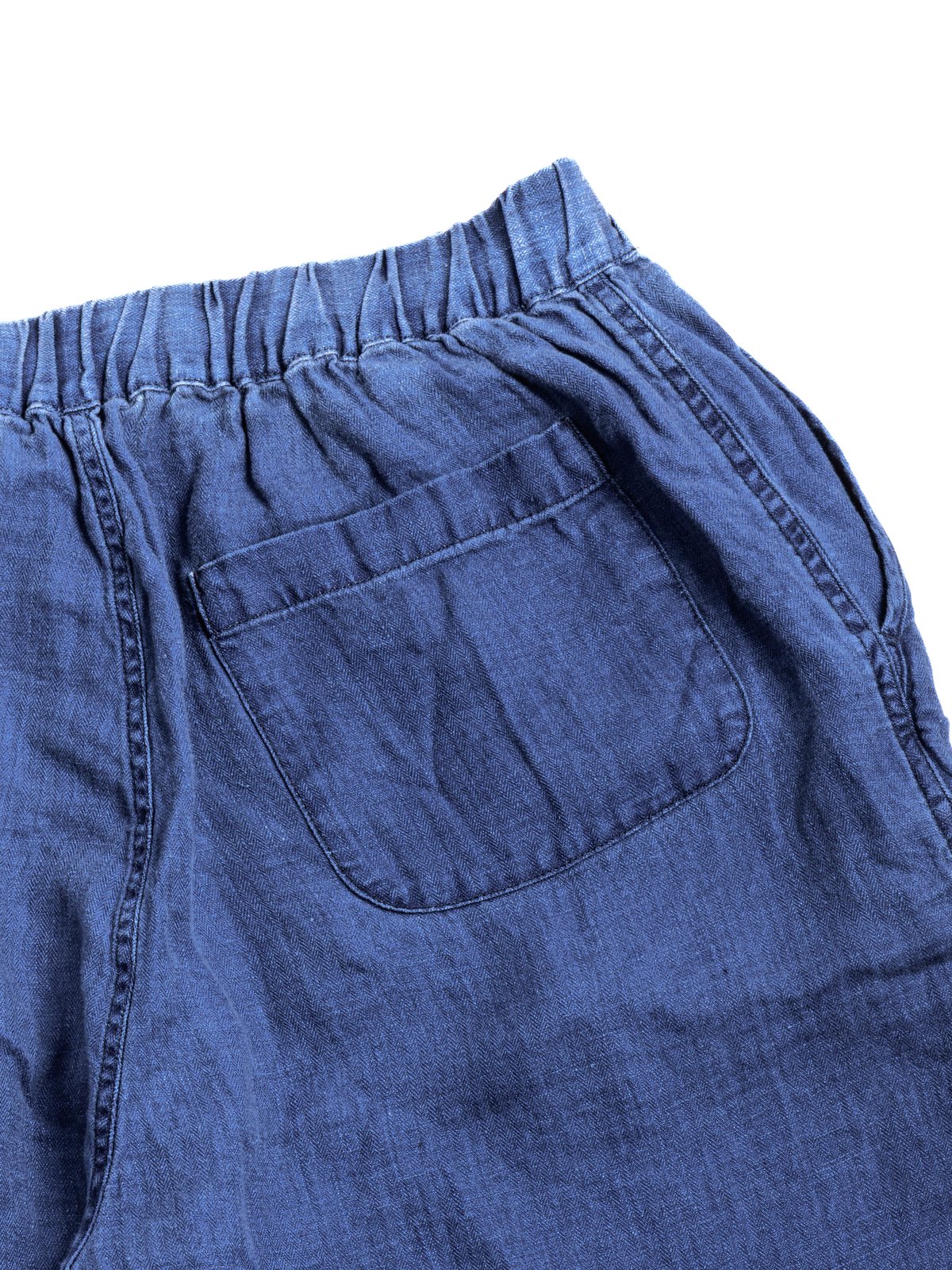 INDIGO LINEN EASY PANTS BLUE - Image 5
