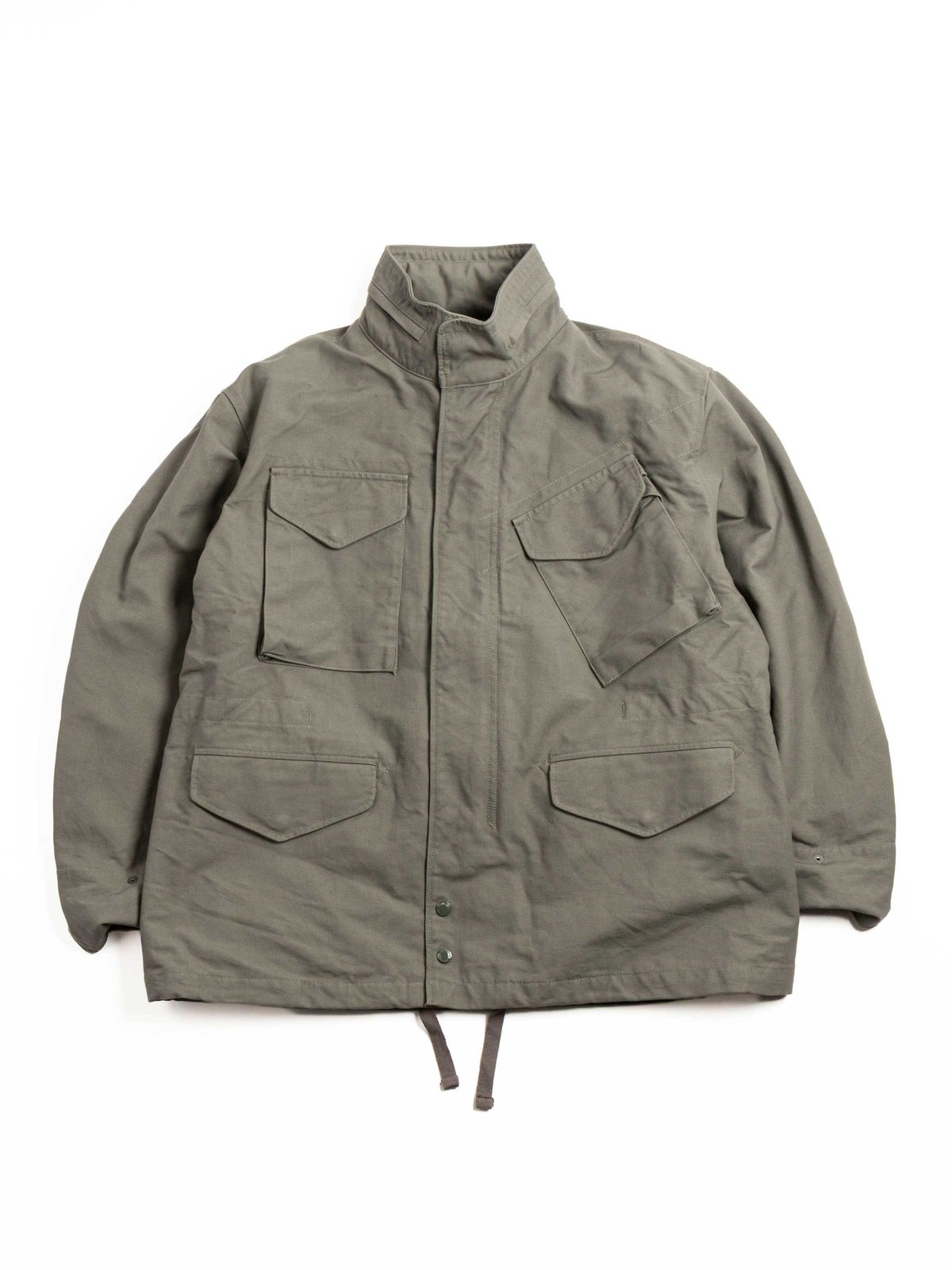 M65 FIELD JACKET / OLIVE COTTON DOUBLE CLOTH - Image 1