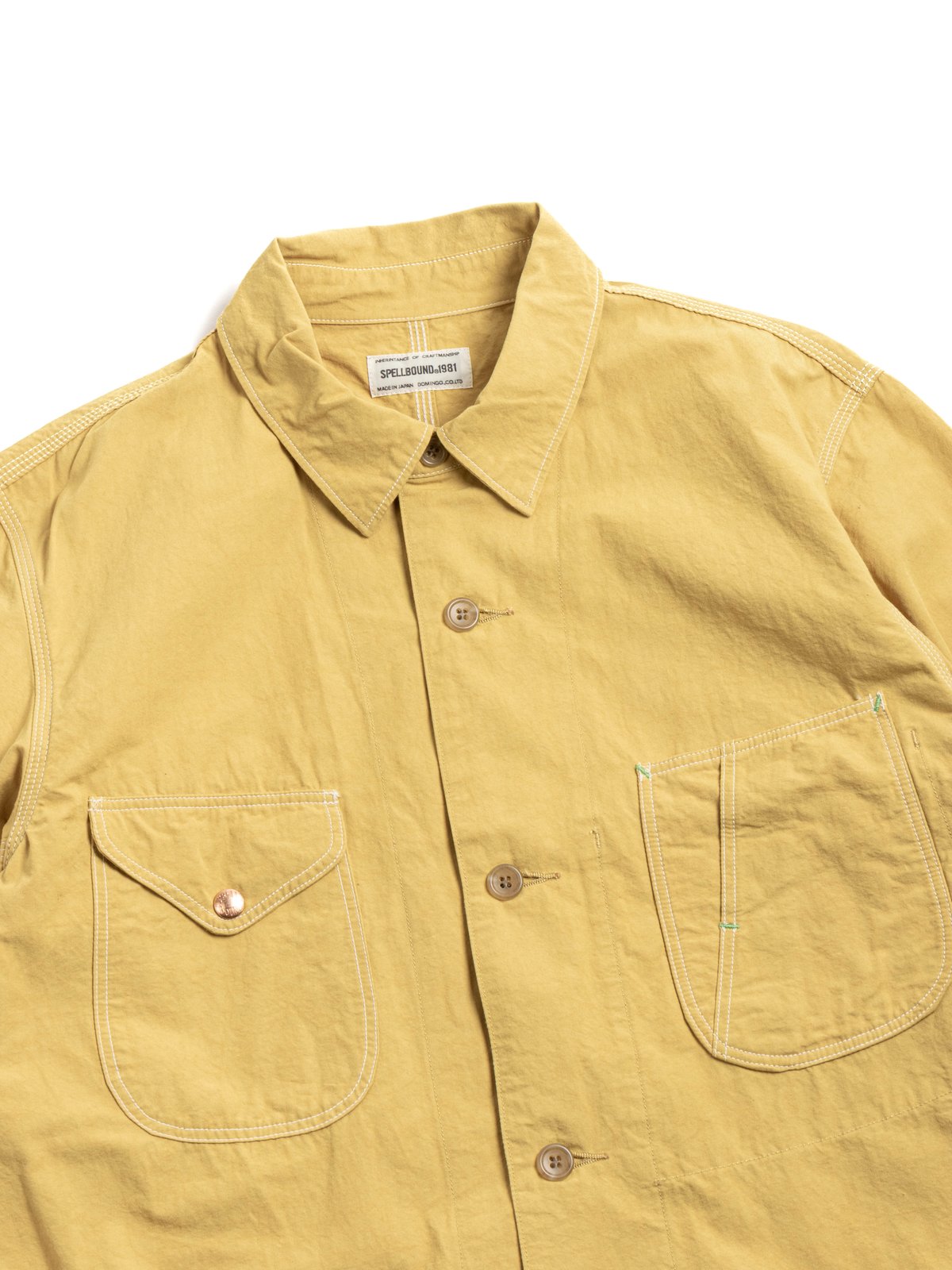 (48&ndash;928X) CANVAS COVERALL YELLOW  - Image 1