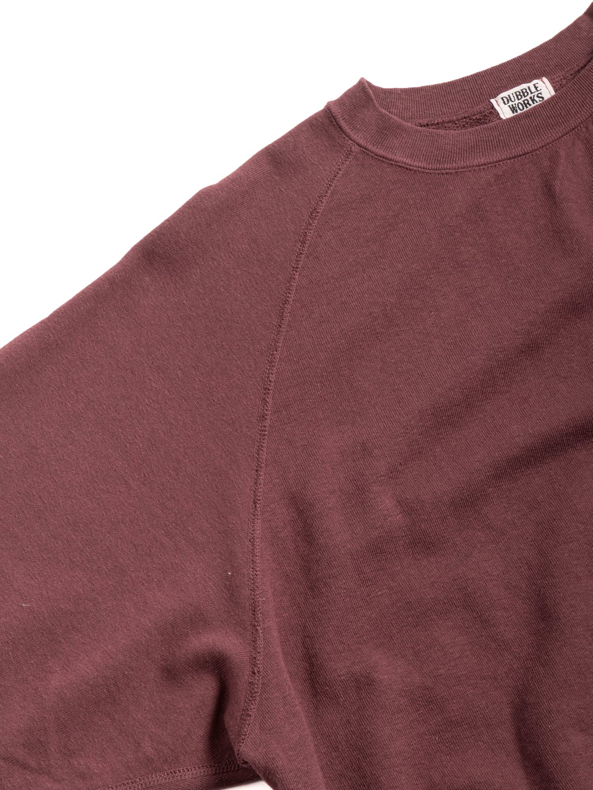 (LOT 74001) CUT OFF SLEEVE SWEATSHIRT BORDEAUX - Image 2