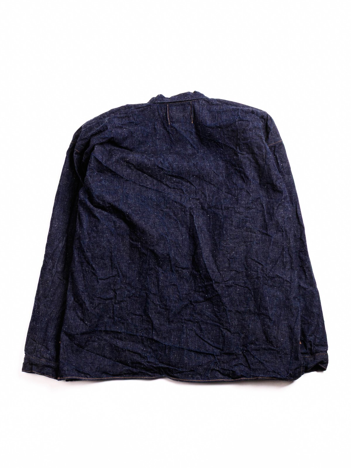 (LOT 2213) GREENEBAUM 1880 HEAVY LEATHER BOUND JUMPER INDIGO DENIM - Image 5