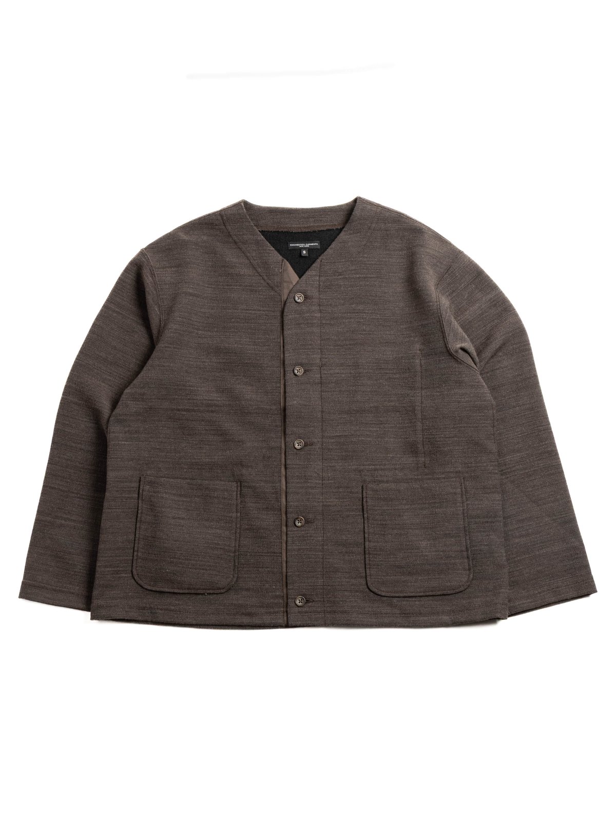 KNIT CARDIGAN TRI BLEND JERSEY KNIT BROWN  - Image 1