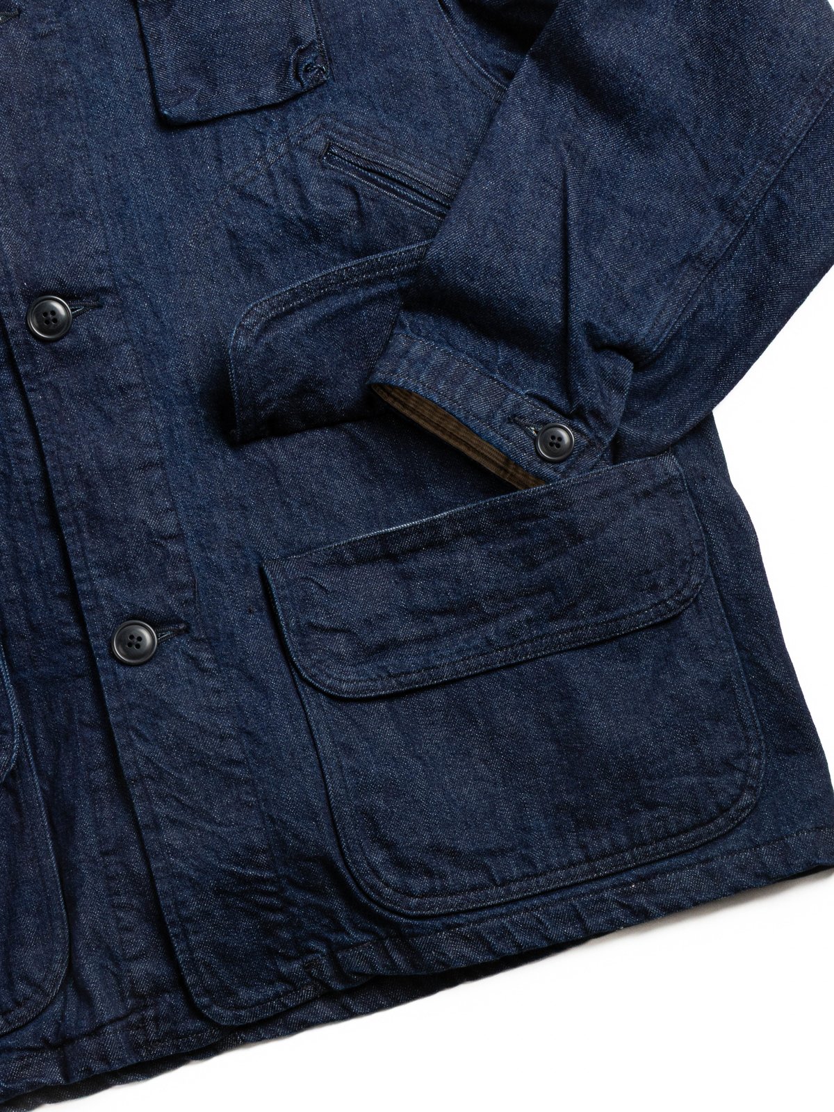 SOUTH2 WEST8 HUNTING JACKET 12oz DENIM INDIGO - Image 3