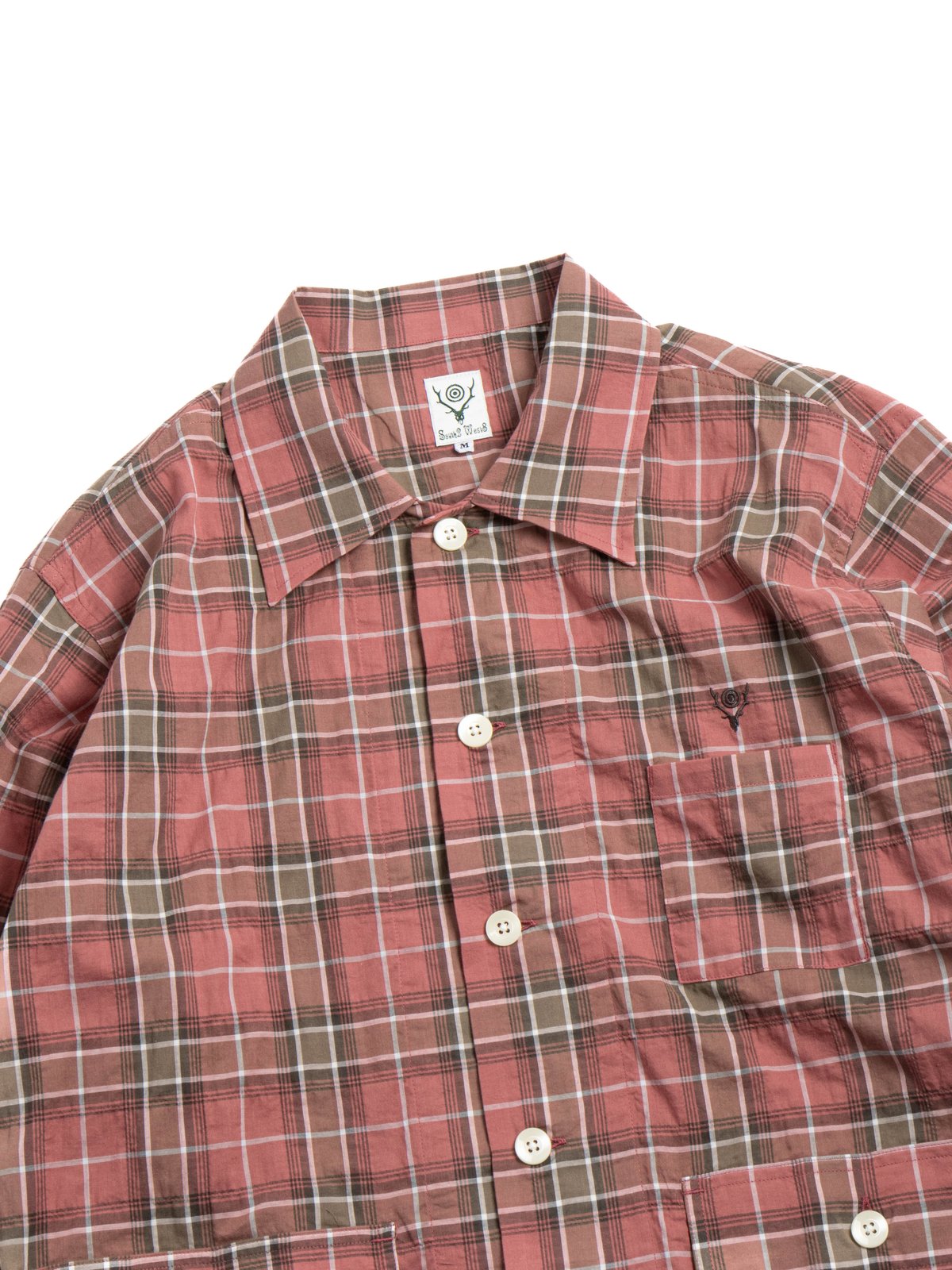 SOUTH2 WEST8 RANGER SHIRT PLAID RED - Image 1