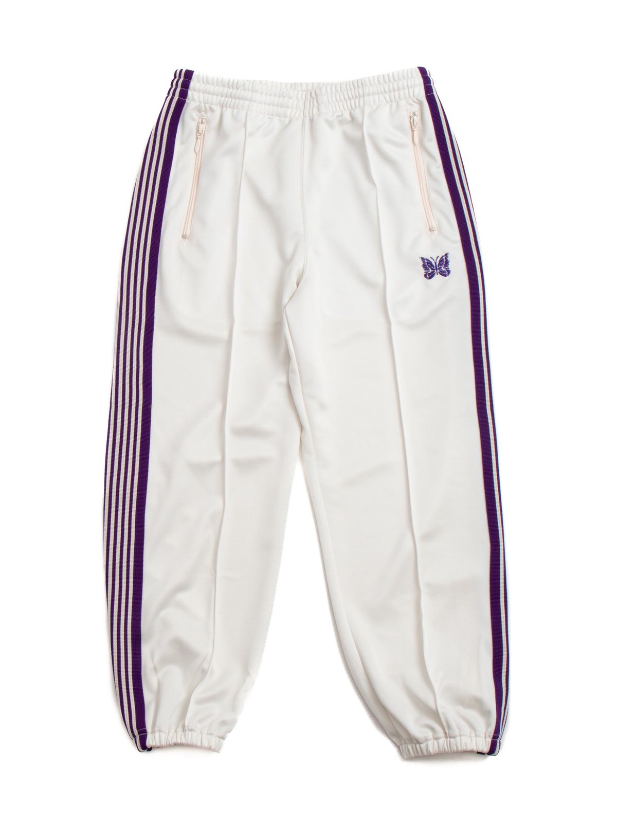 NEEDLES ZIPPED TRACK PANT ICE WHITE by Needles – The Bureau