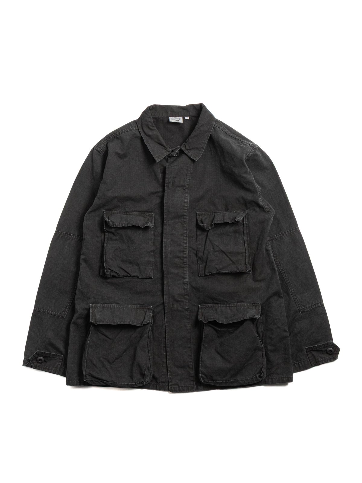 (6110) B.D.U. JACKET RIPSTOP BLACK STONE - Image 1