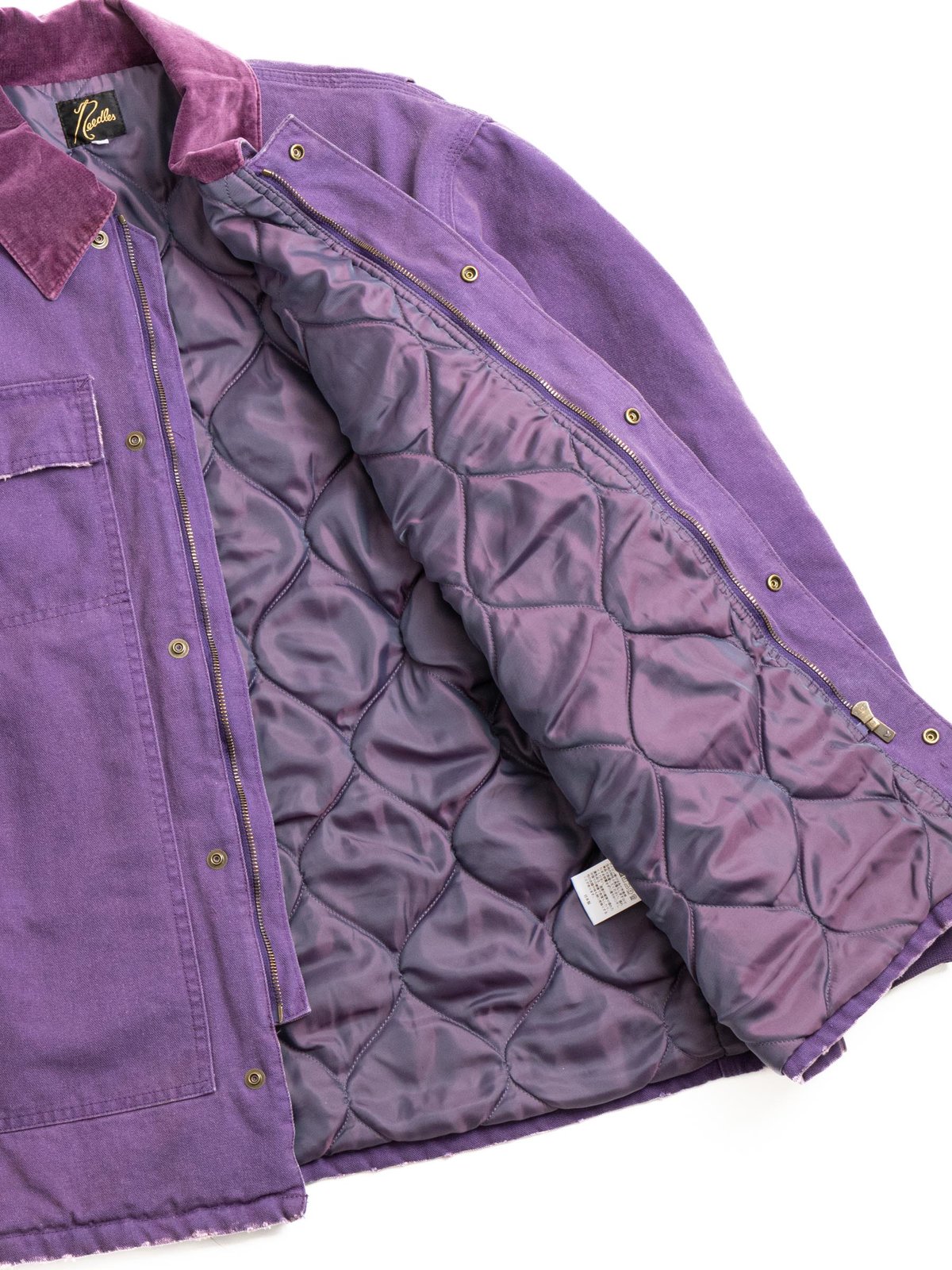 NEEDLES LUMBERJACK COAT 11OZ COTTON PURPLE - Image 5