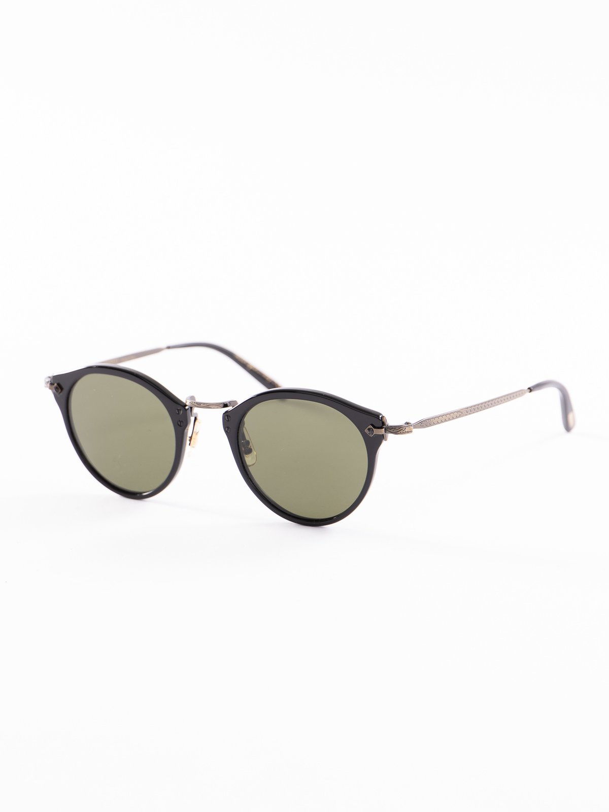 Black–Antique Gold/Green OP–505 Sunglasses - Image 2